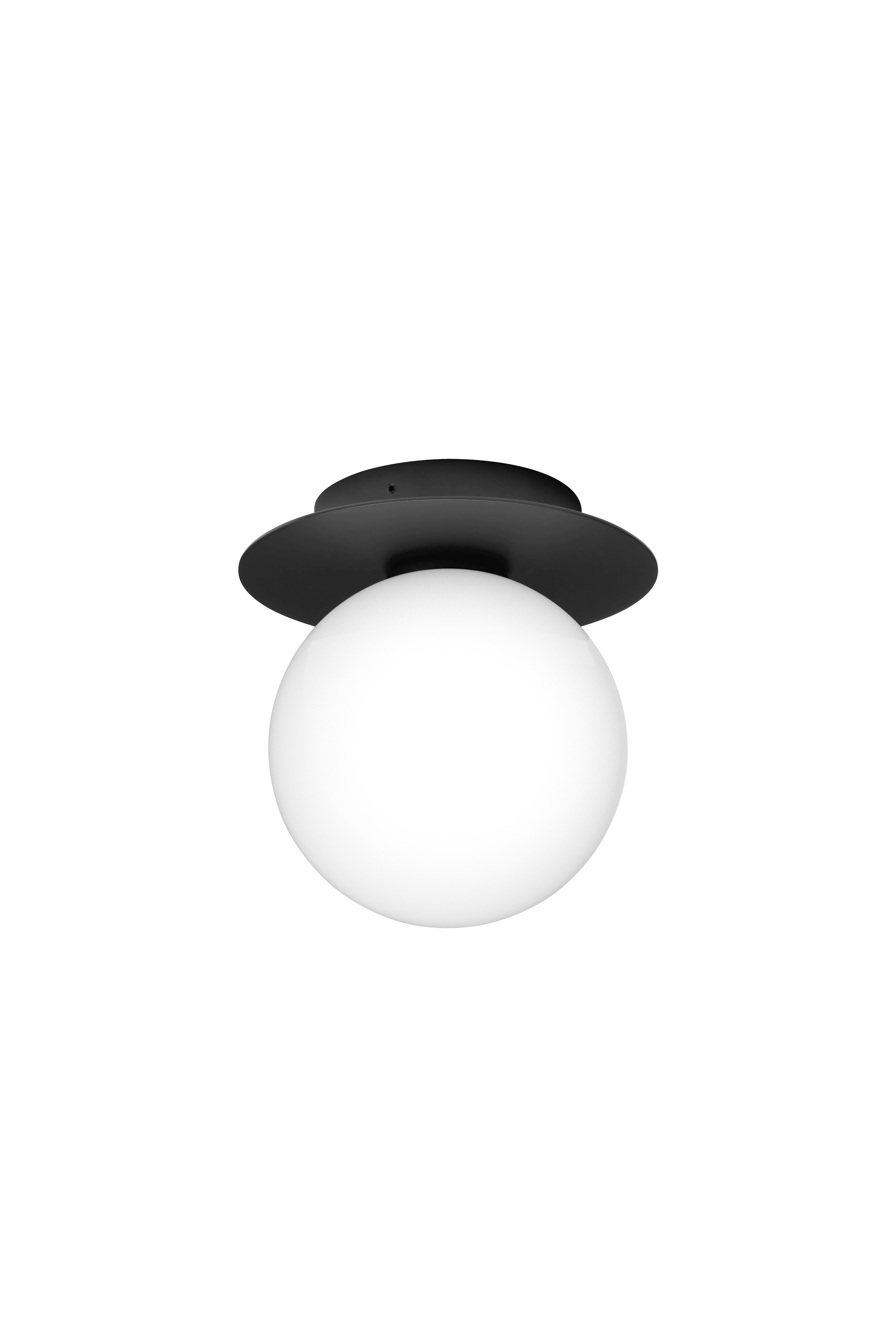 Outdoor Wall Light LIILA Black with Opal Glass
