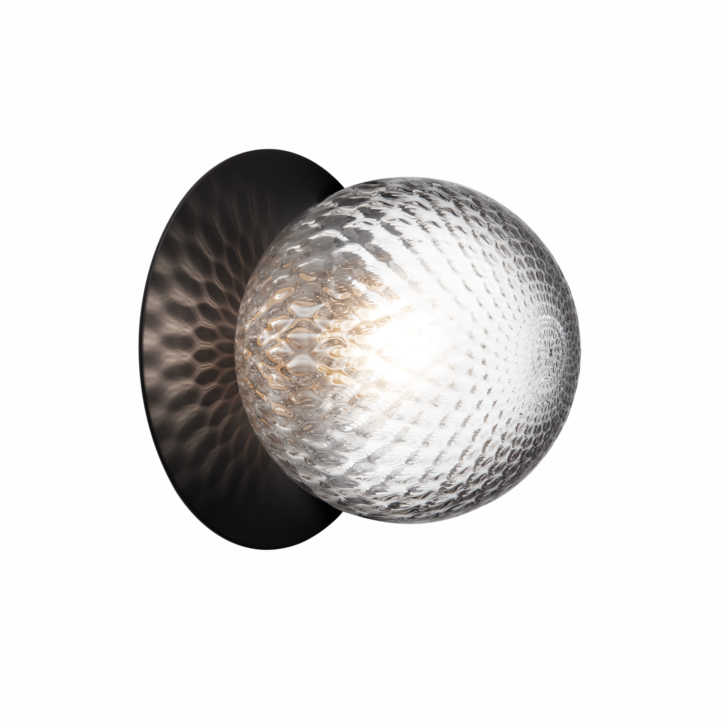 Outdoor Wall Light LIILA Black with Transparent Glass
