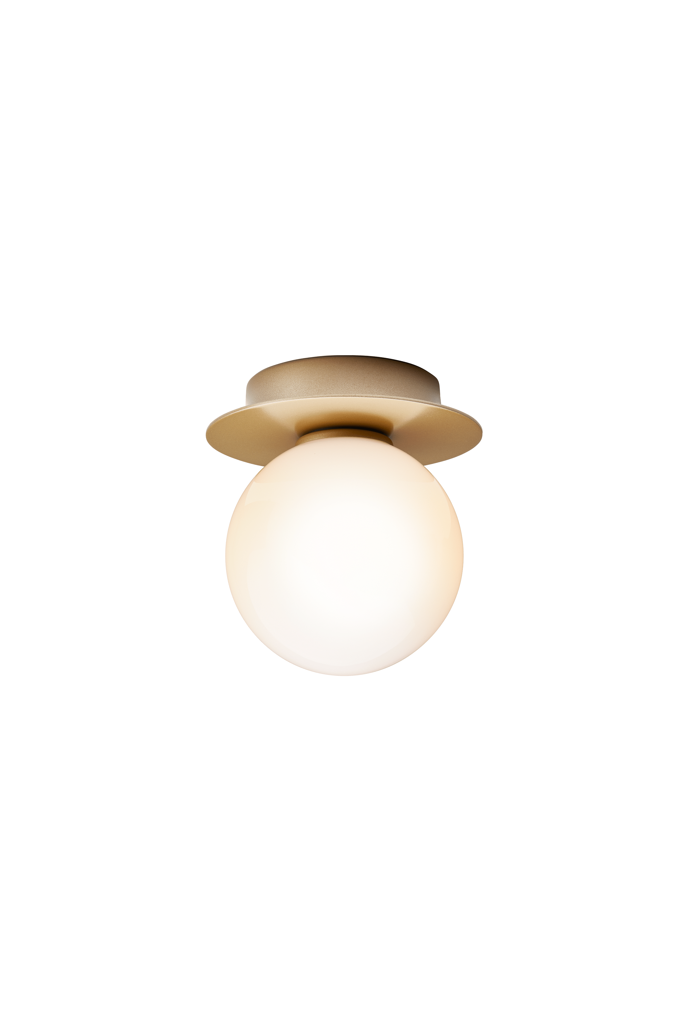 LIILA Gold Recessed Wall Sconce with Opal Glass