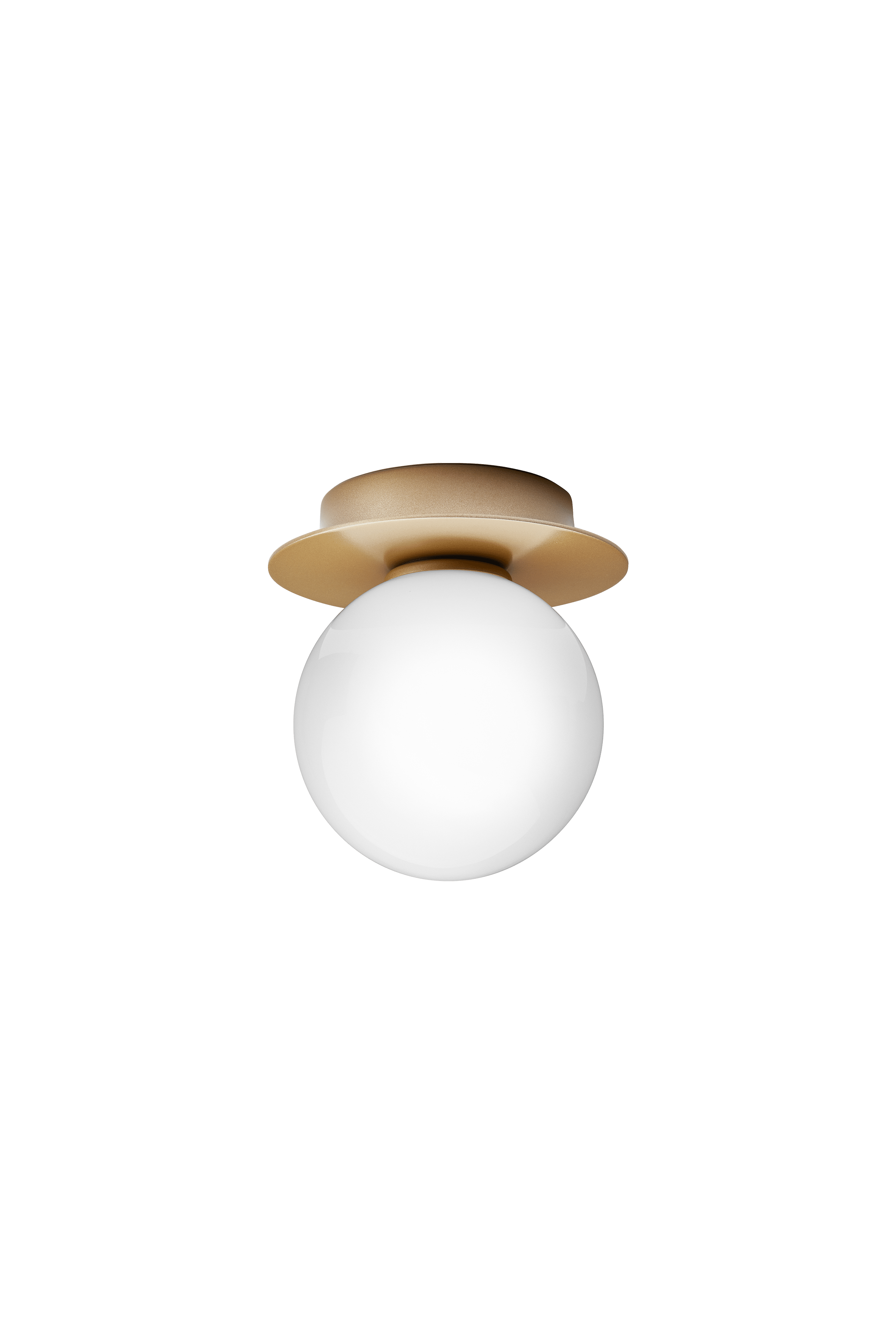 LIILA Gold Recessed Wall Sconce with Opal Glass