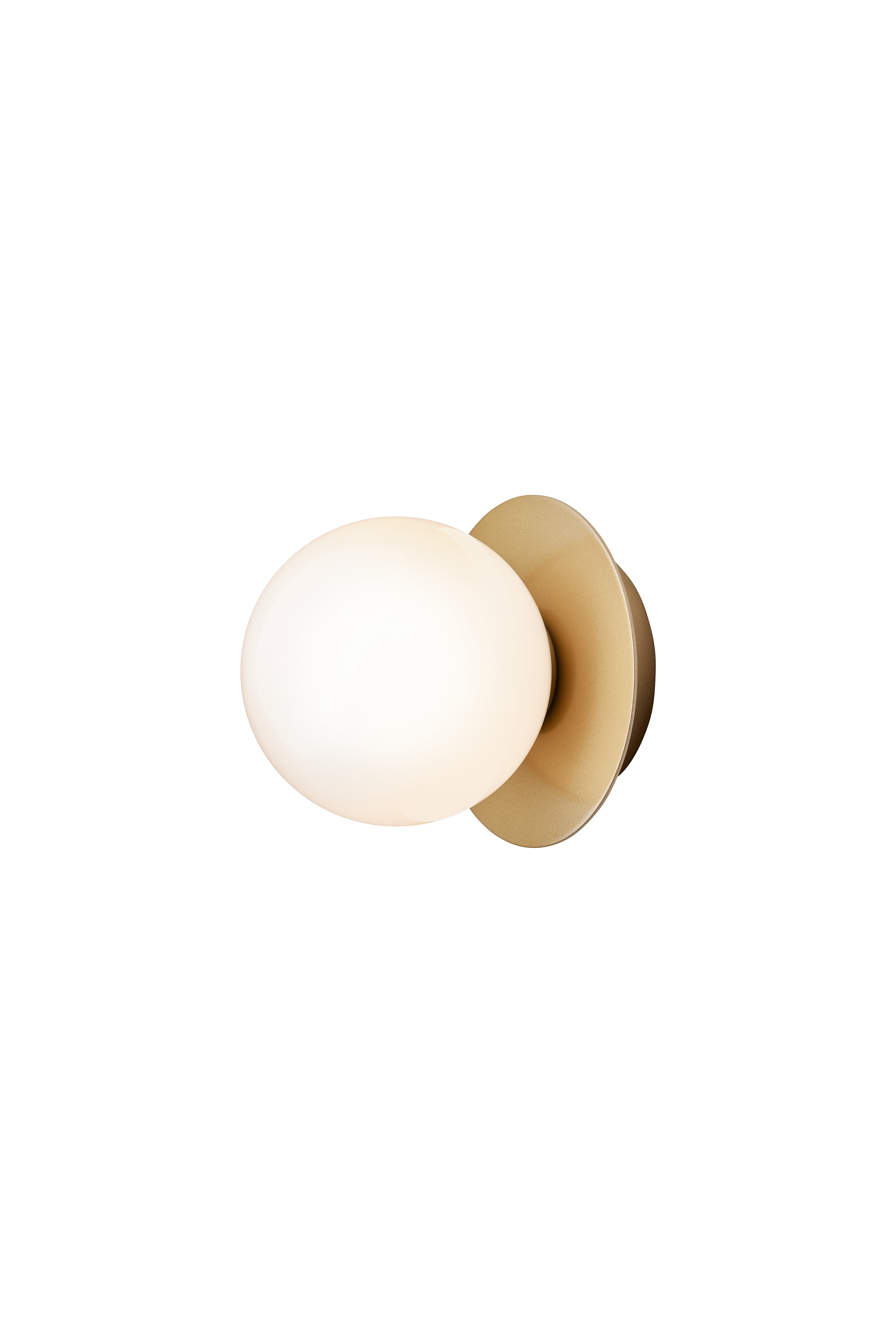 LIILA Gold Recessed Wall Sconce with Opal Glass