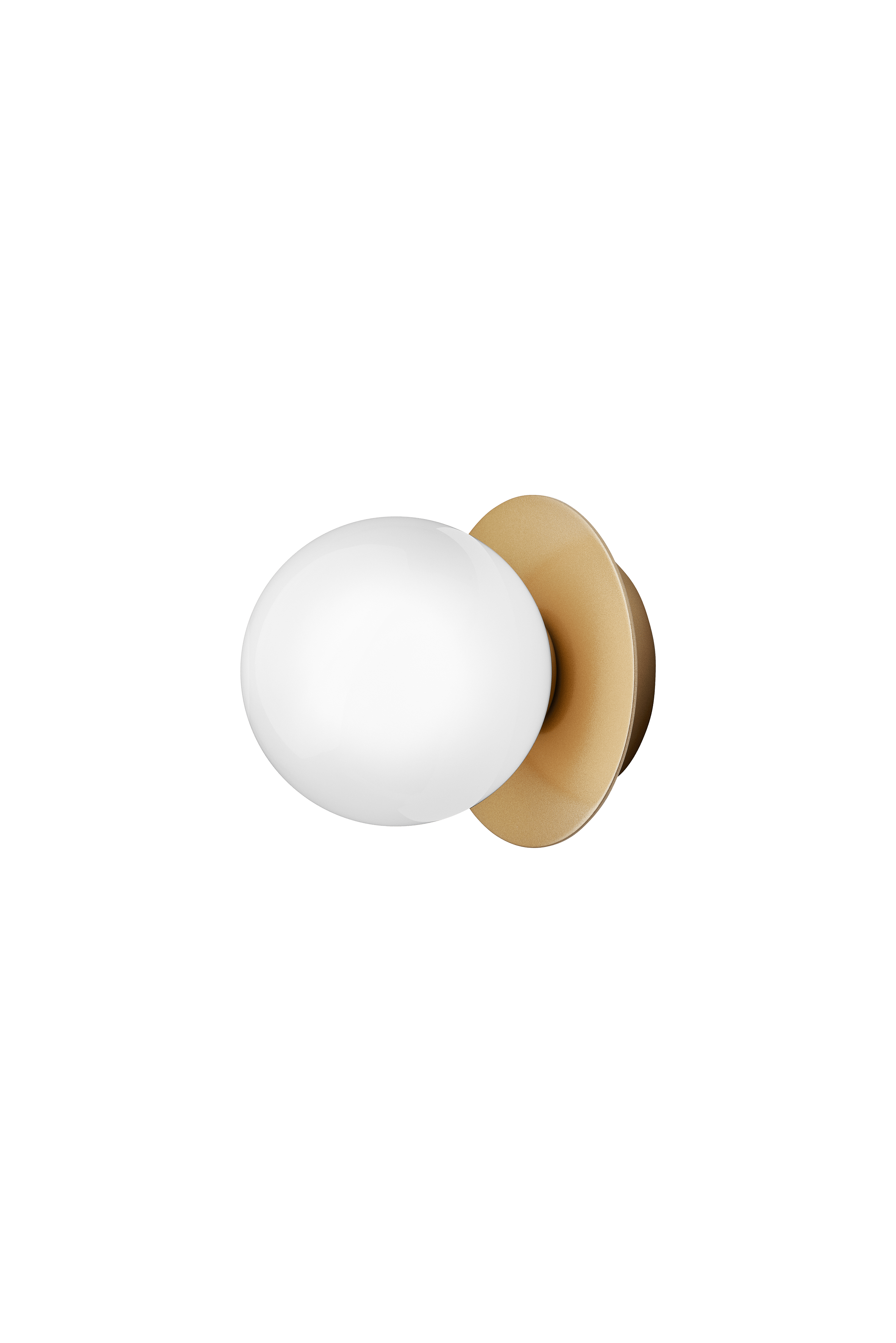 LIILA Gold Recessed Wall Sconce with Opal Glass
