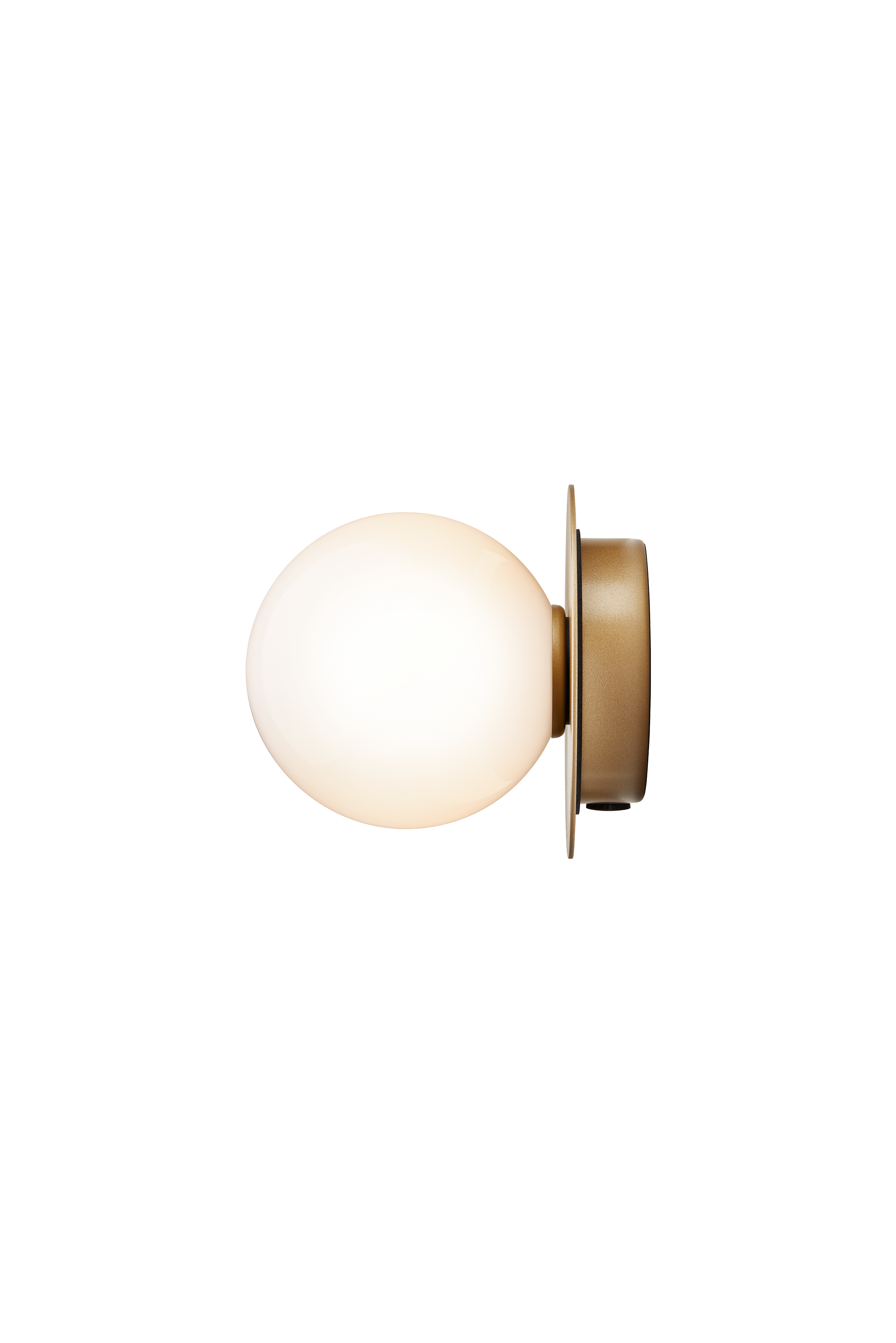 LIILA Gold Recessed Wall Sconce with Opal Glass
