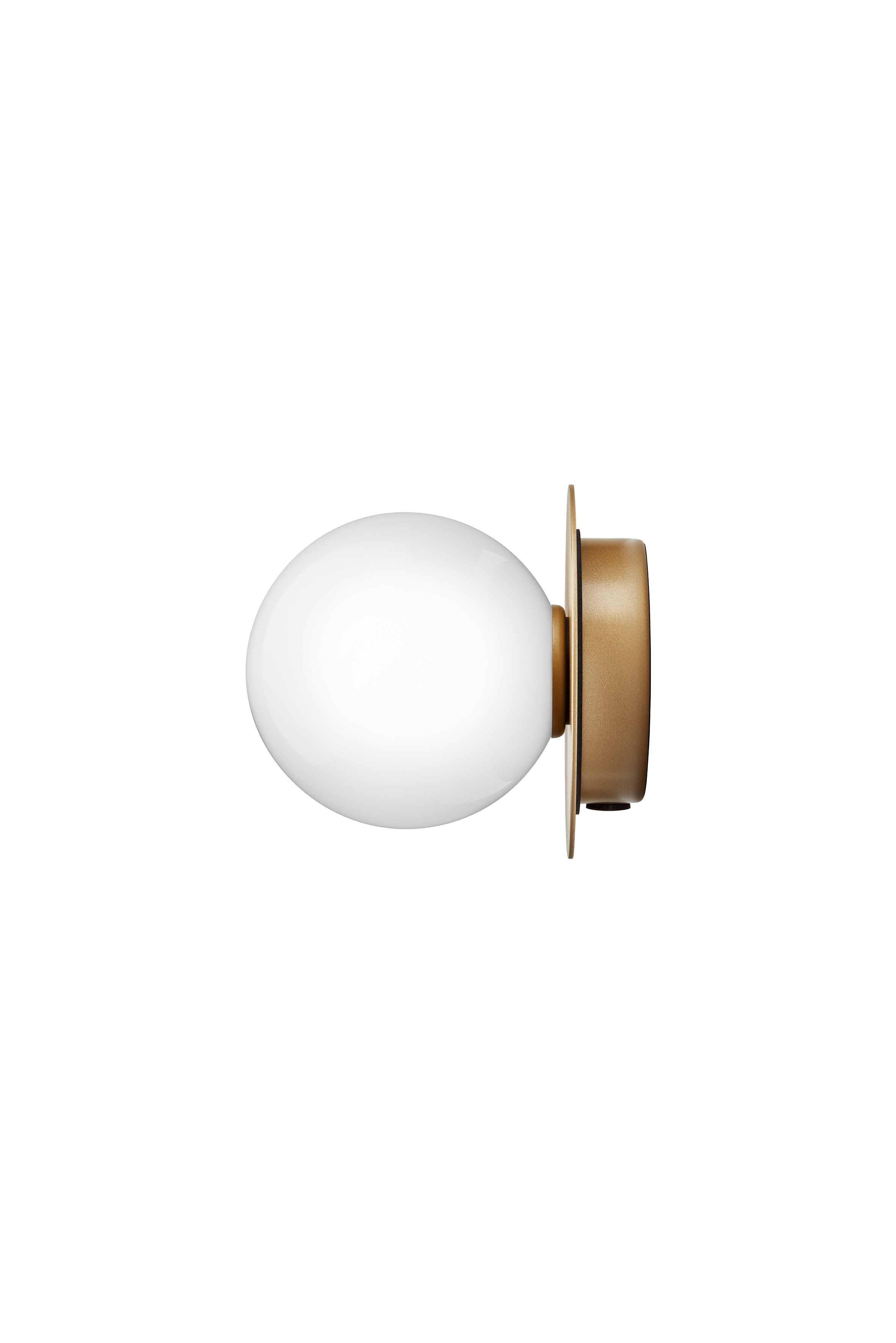 LIILA Gold Recessed Wall Sconce with Opal Glass