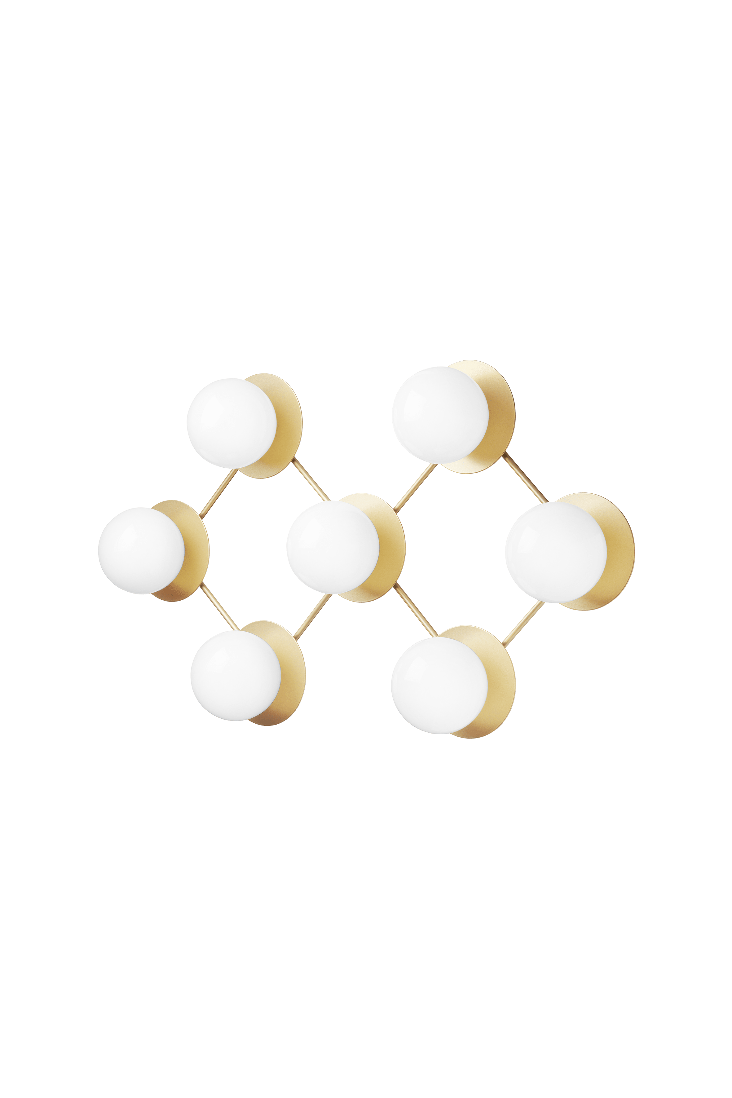 LIILA Wall Lamp 7 Gold with Opal Glass