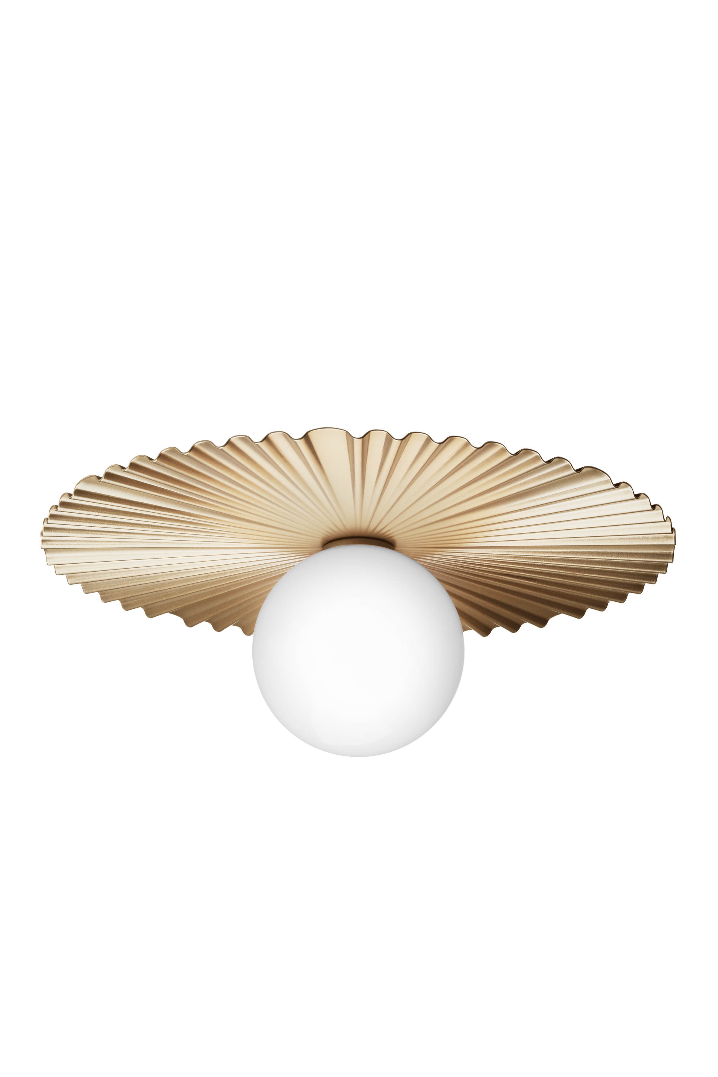LIILA MUUSE Wall Lamp in Gold with Opal Glass