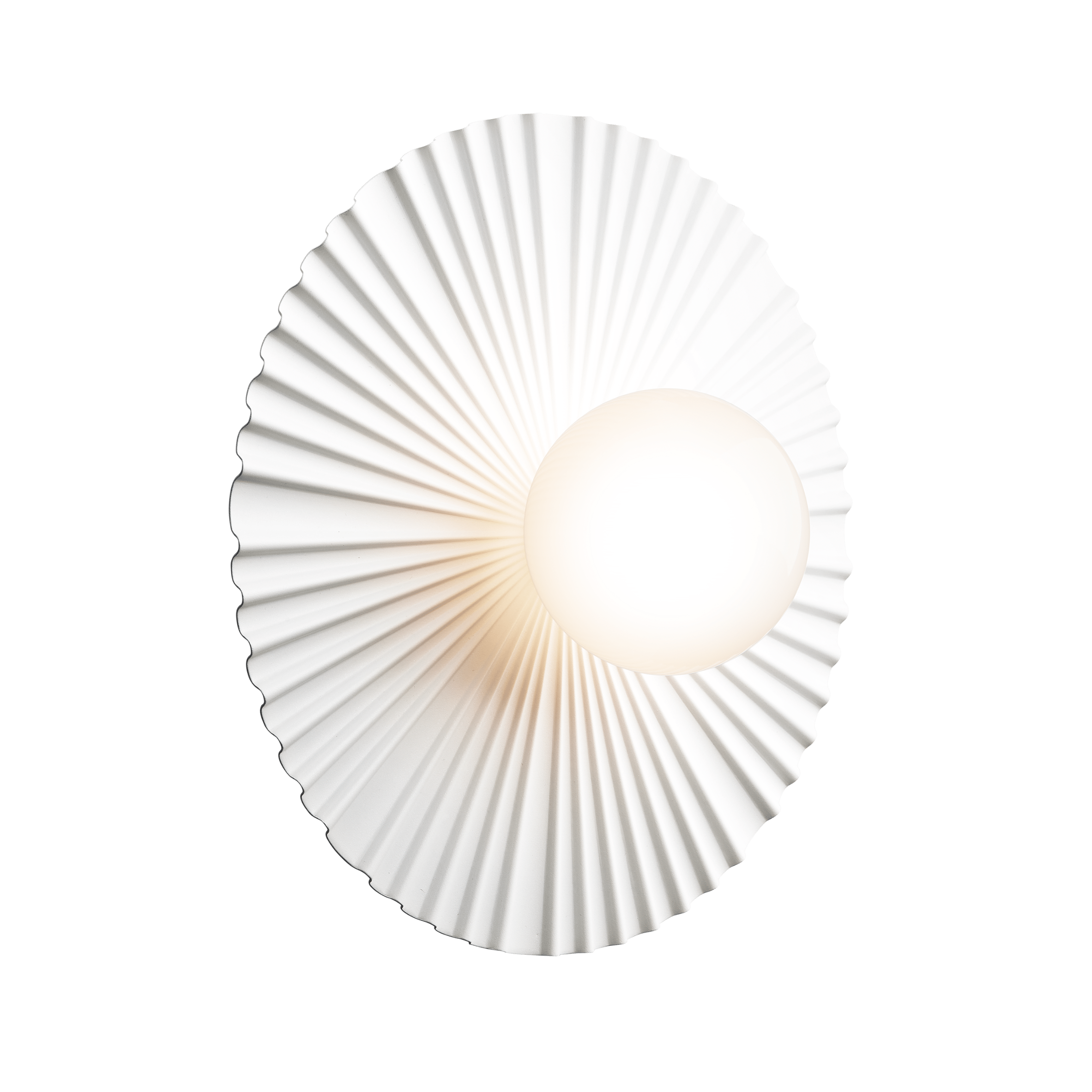 LIILA MUUSE Wall Lamp in White with Opal Glass