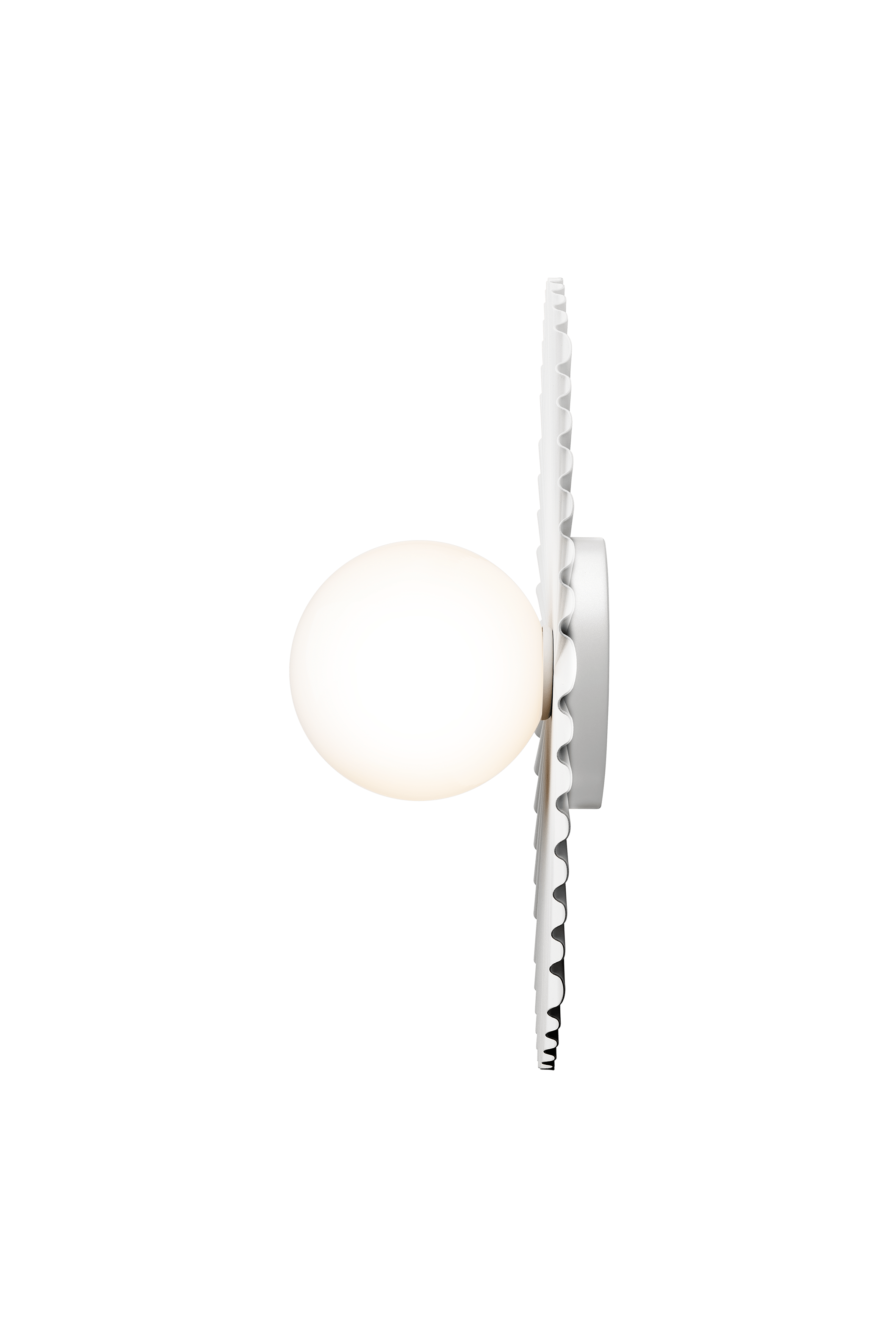 LIILA MUUSE Wall Lamp in White with Opal Glass