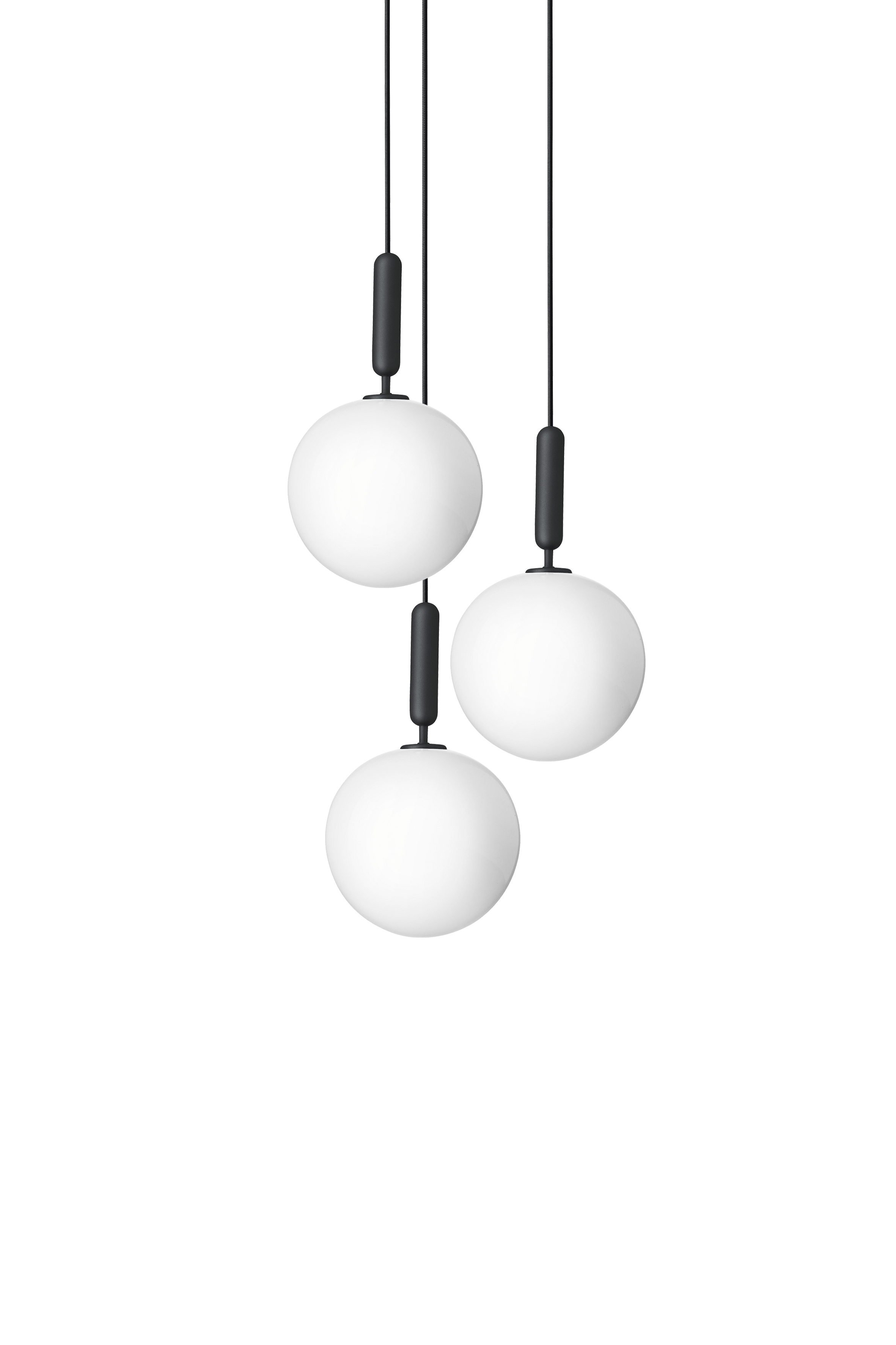 MIIRA 3 Pendant Lamp in Graphite with Opal Glass