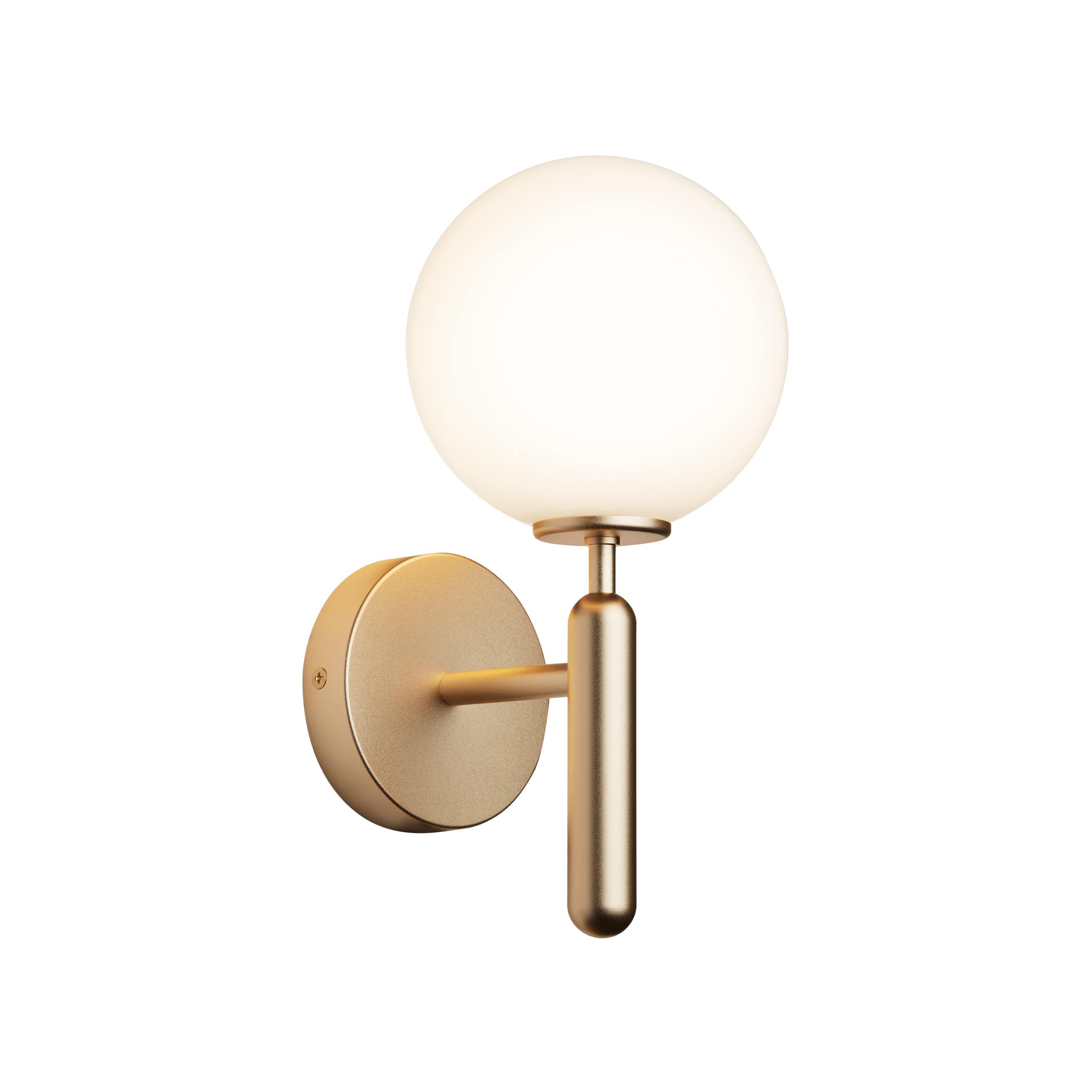 MIIRA Wall Lamp in Brass with Opal Glass