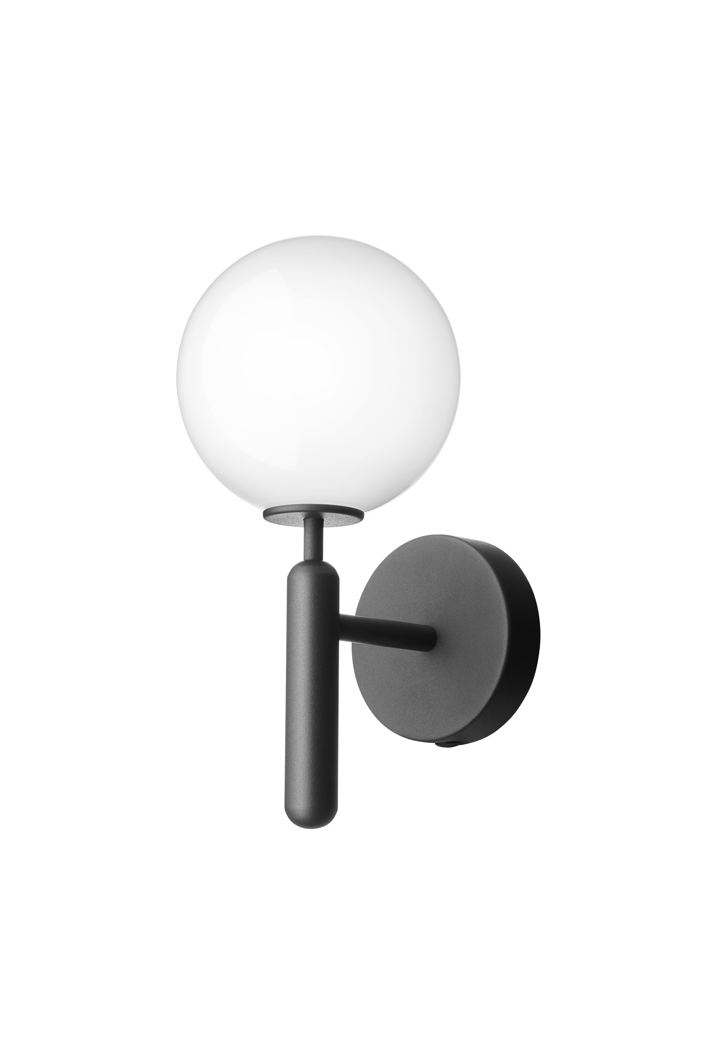 MIIRA Wall Lamp in Graphite with Opal Glass