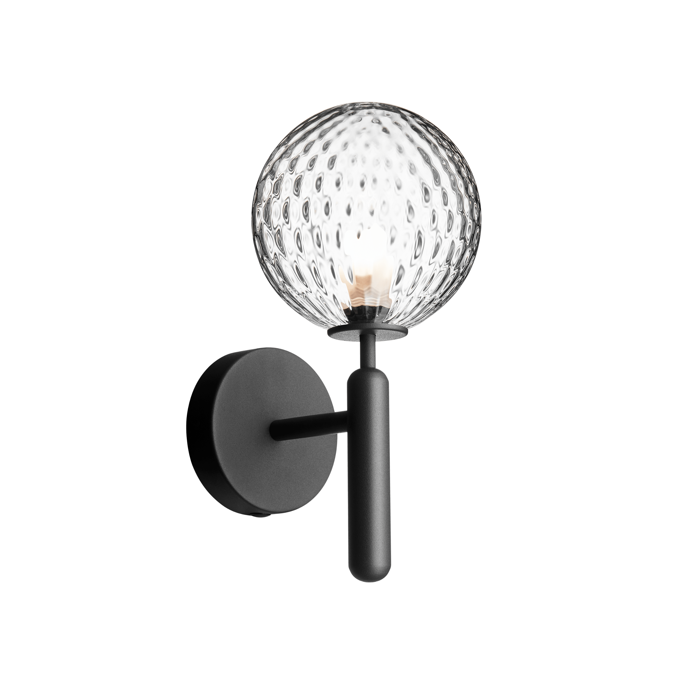 MIIRA Wall Lamp in Graphite with Transparent Glass