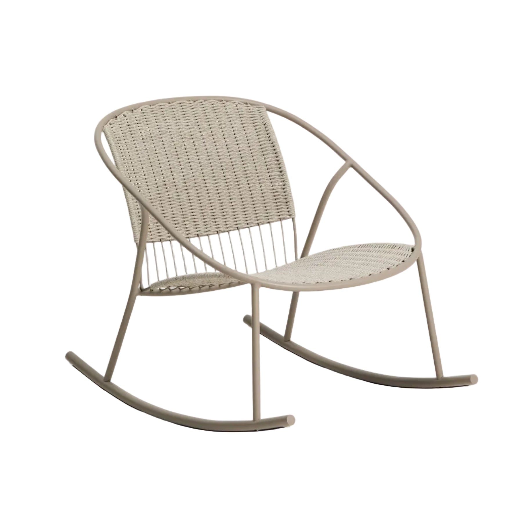 ATRANI Beige Rocking Garden Chair