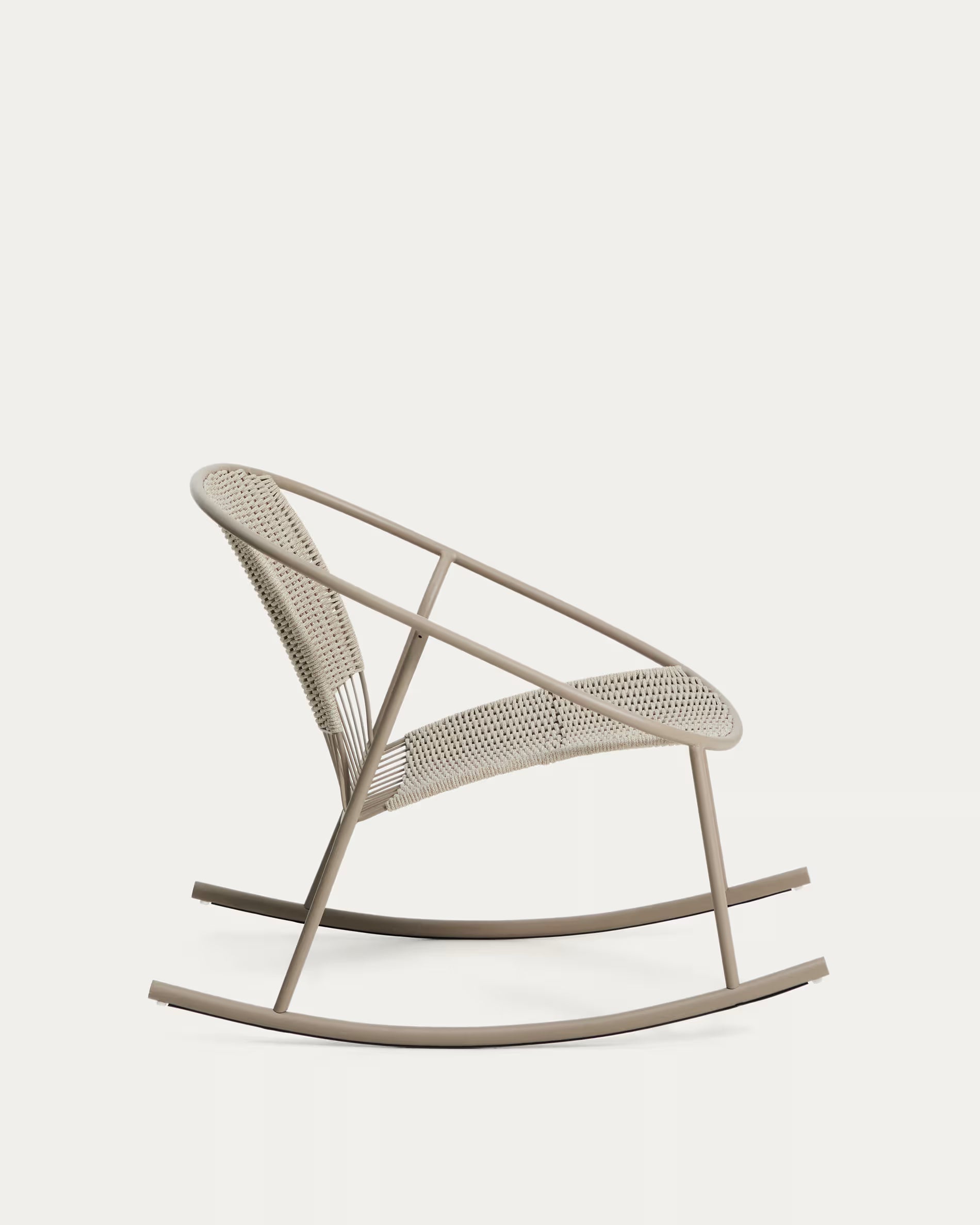 ATRANI Beige Rocking Garden Chair