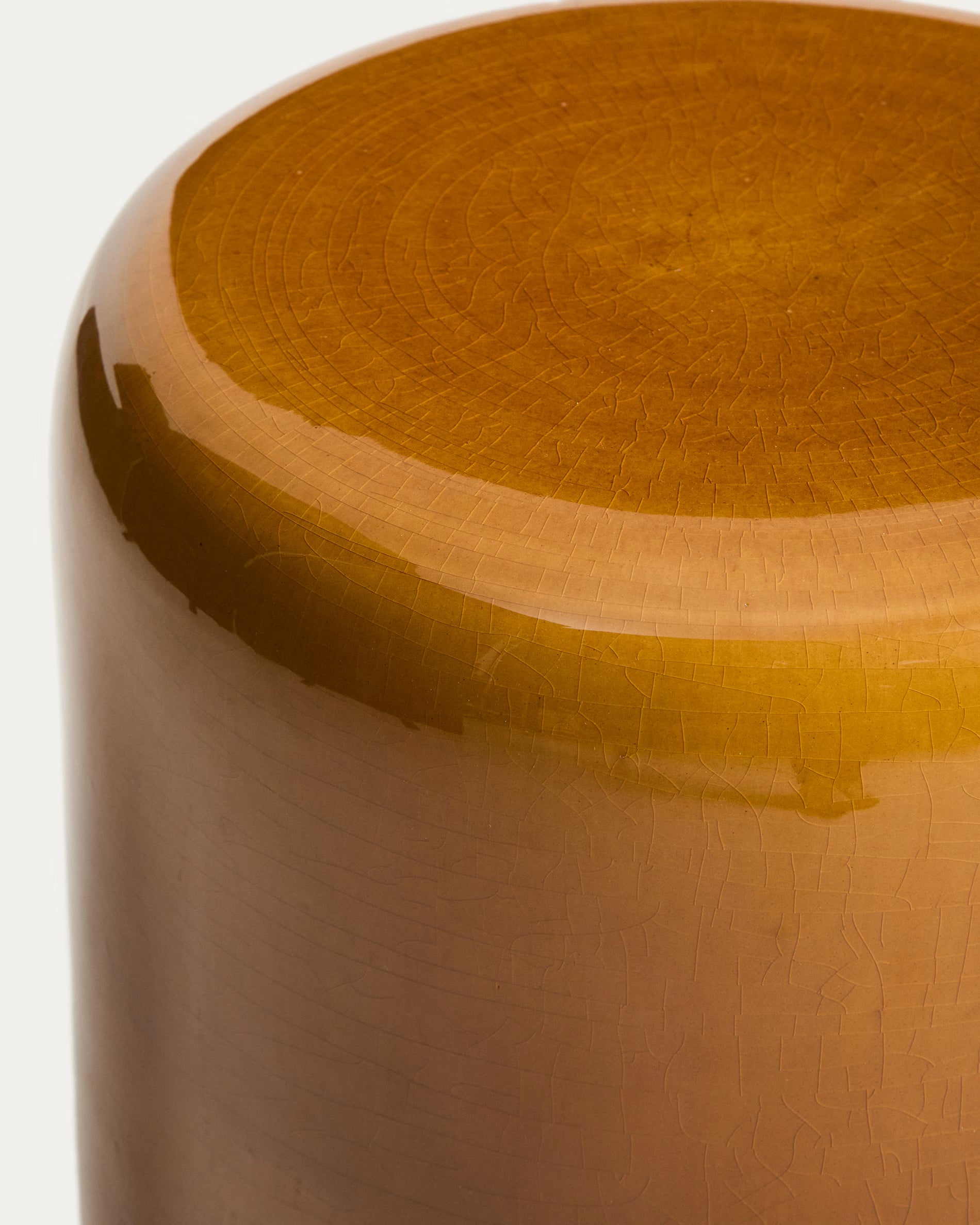 MESQUIDA Side Table Mustard Ceramic