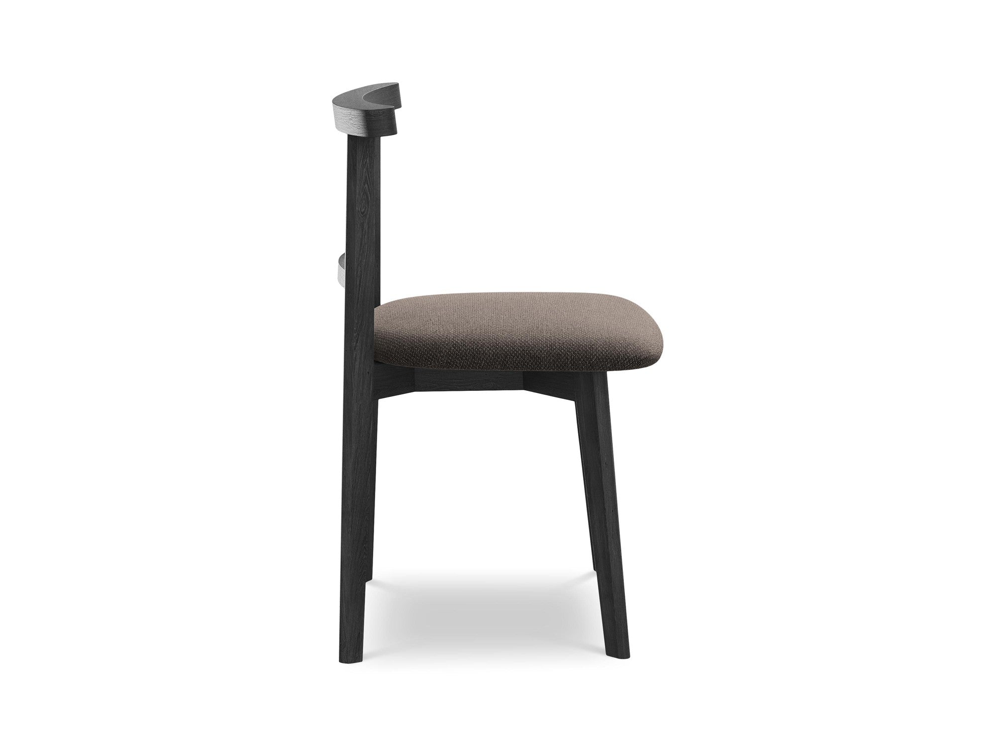 OHELO Chair in Chocolate Boucle with Black Beech Base