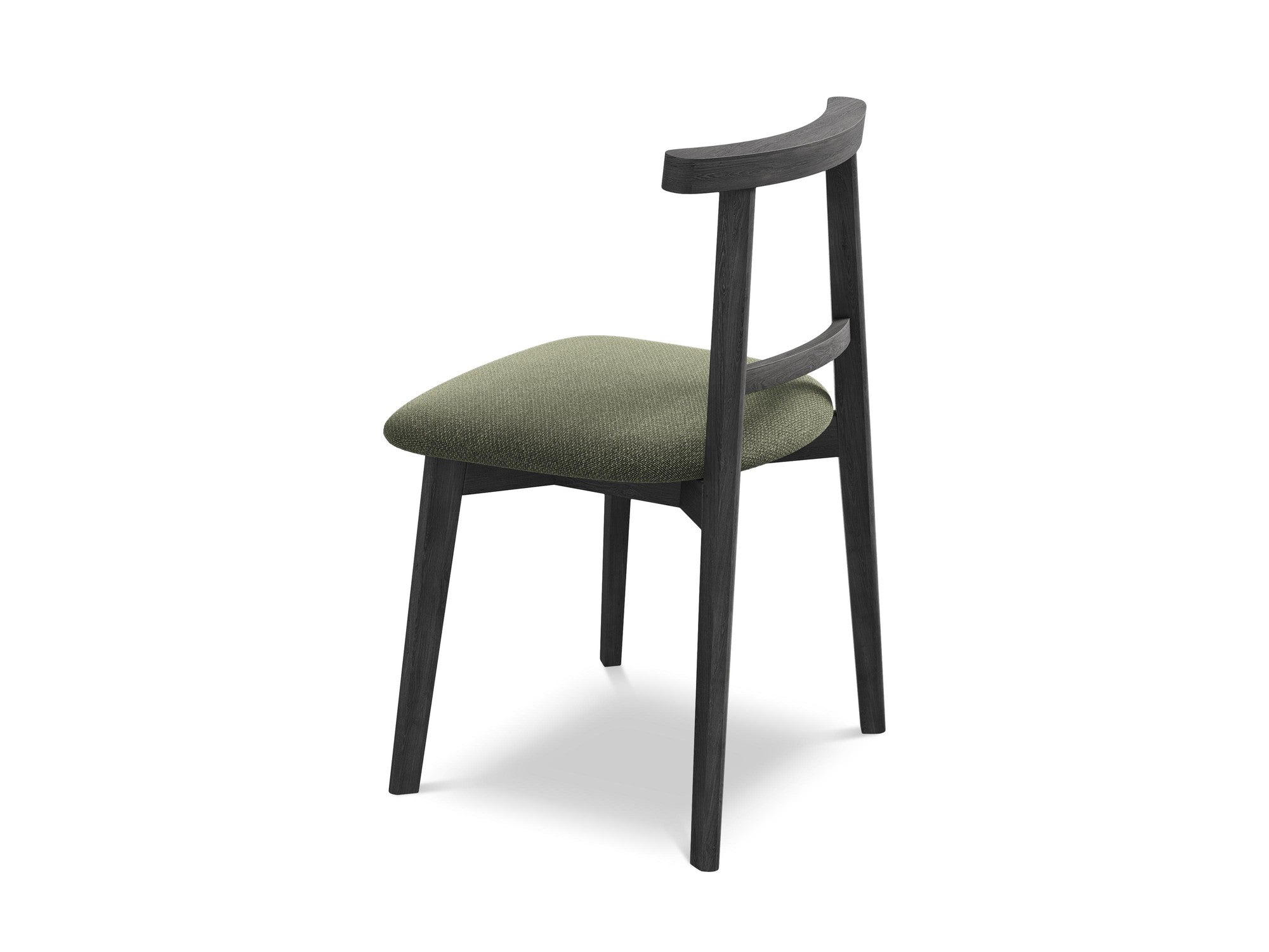 OHELO Chair in Olive Boucle with Black Beech Base