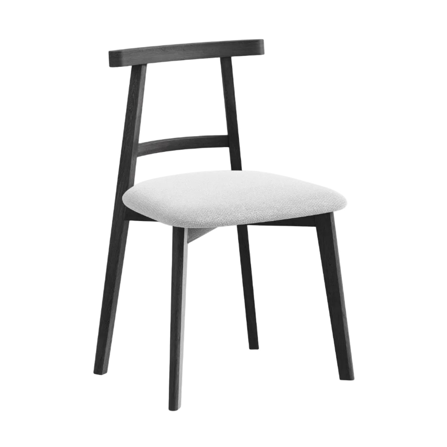 OHELO Chair silver boucle with black beech base