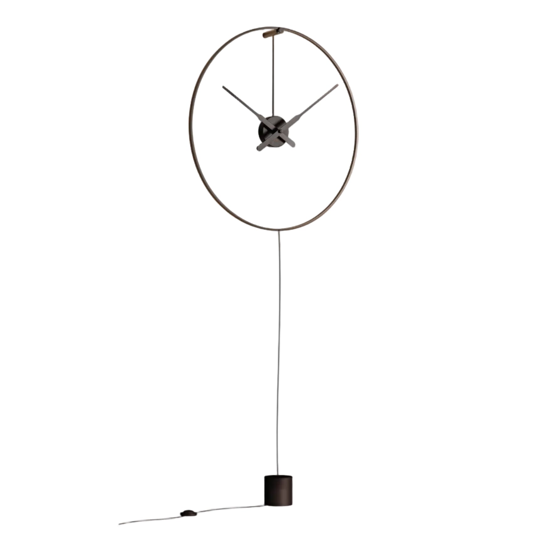 Beleuchtete Standuhr OMBRA MINI schwarz