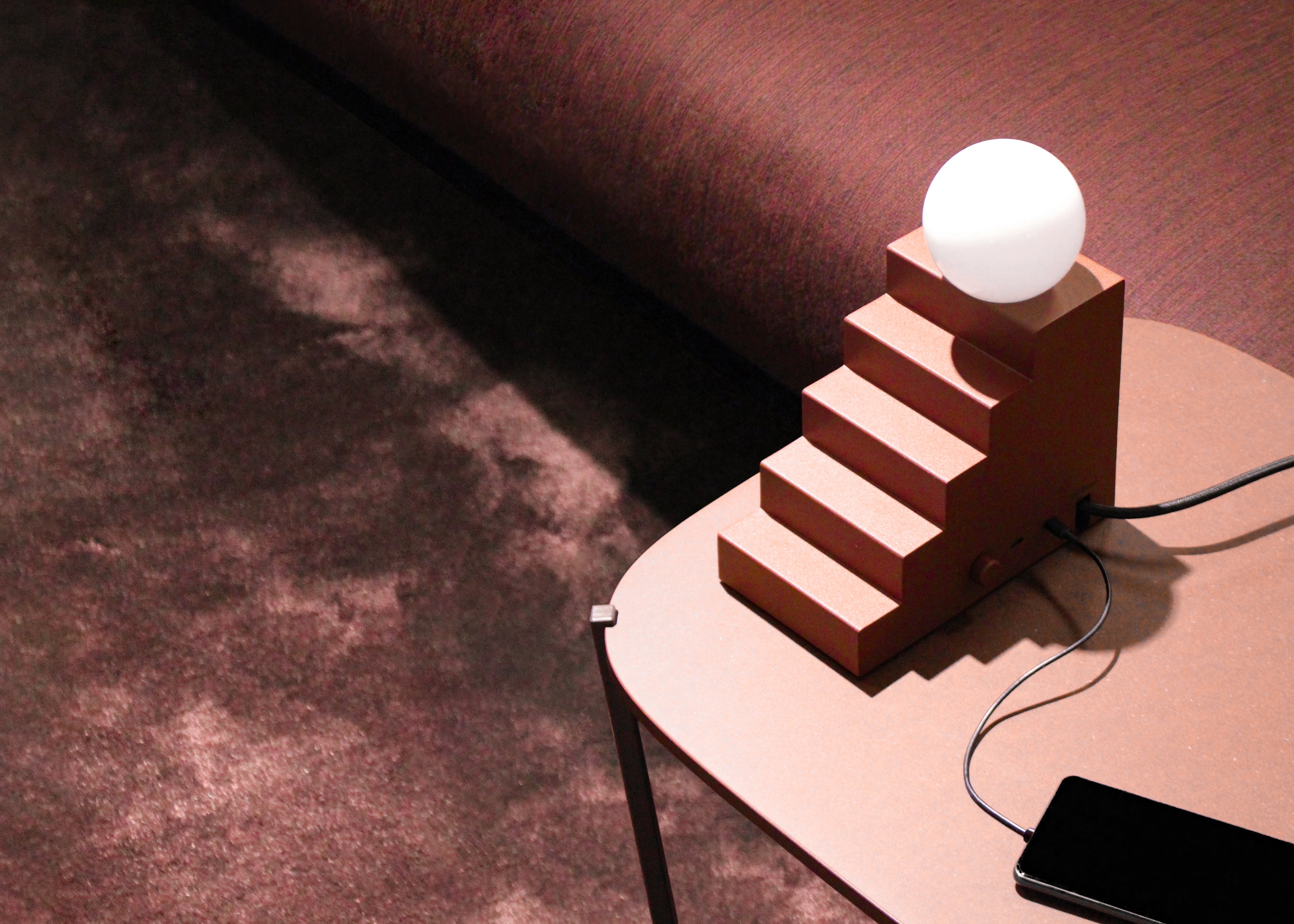 Tischlampe STAIR rot