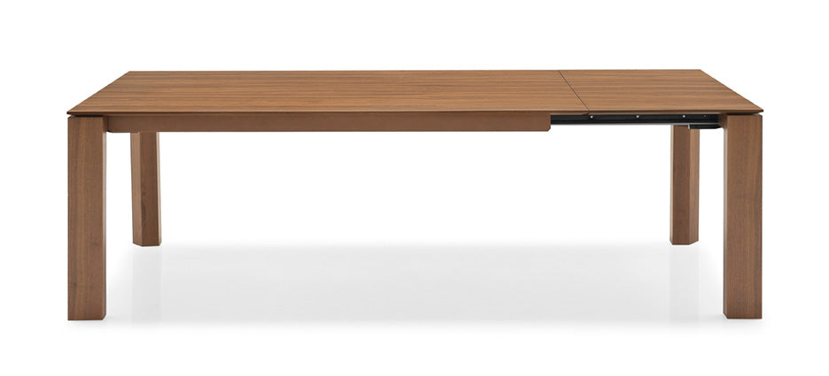 Extendable table OMNIA walnut wood