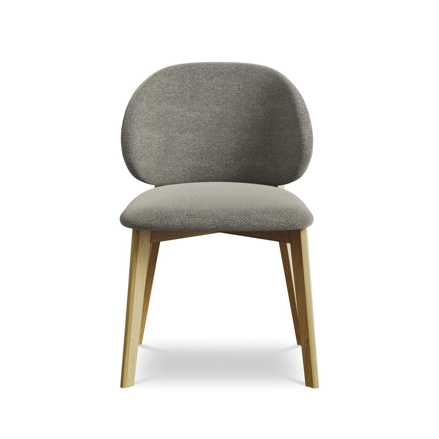 Stuhl PAHOA graue Boucle mit Buchenbasis