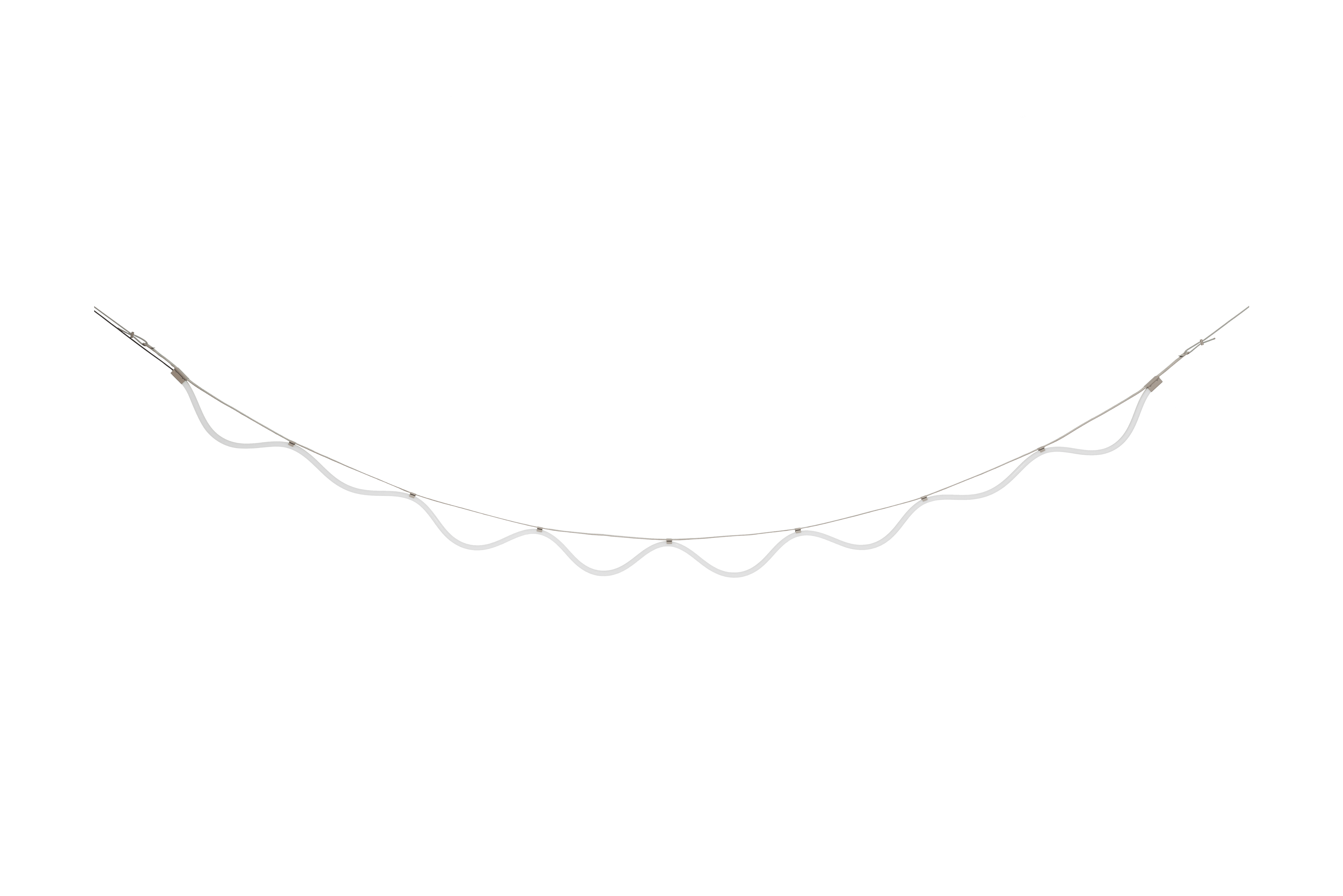 Pendelleuchte SPLINE beige mit Blau