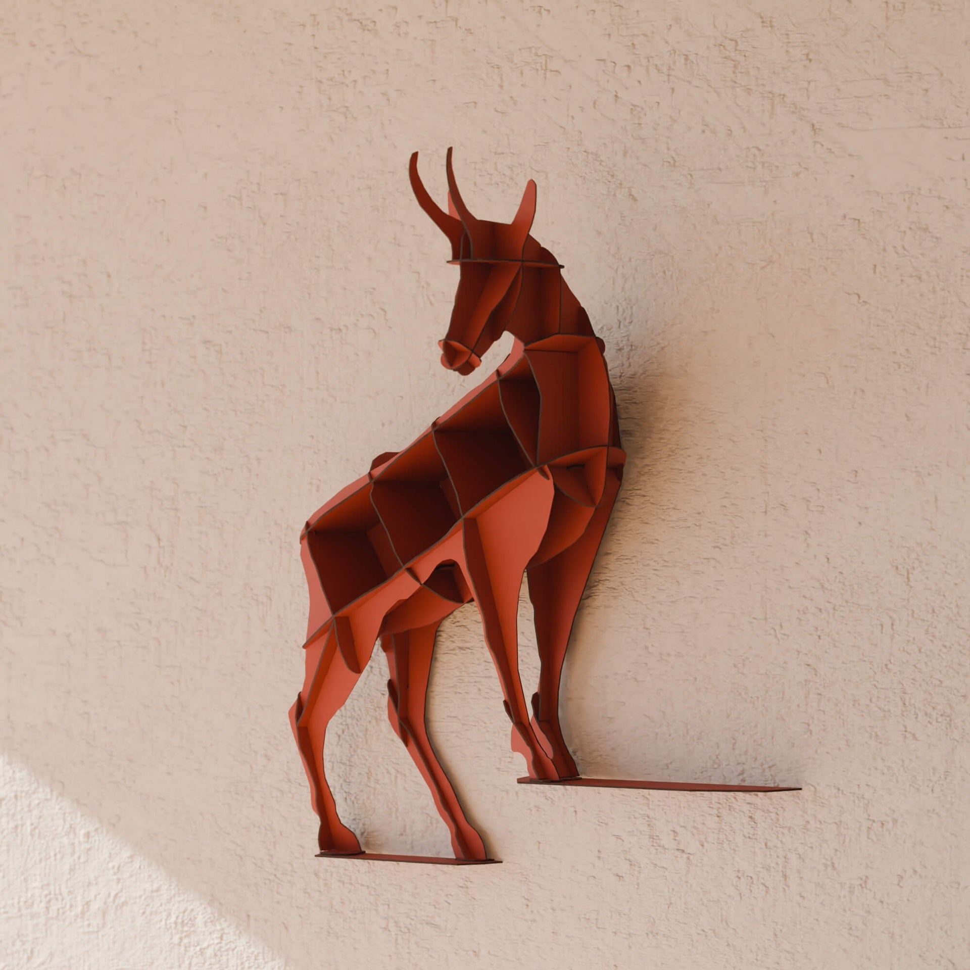 Wandregal HORACE Ziegelrot