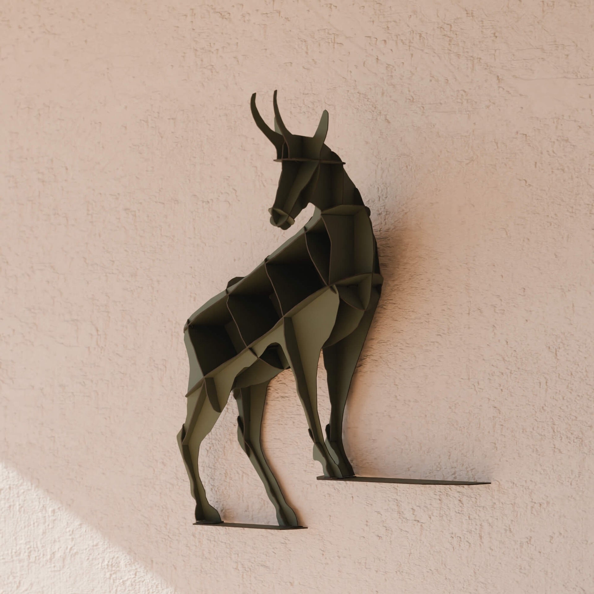 Wandregal HORACE in Dunkelgrün