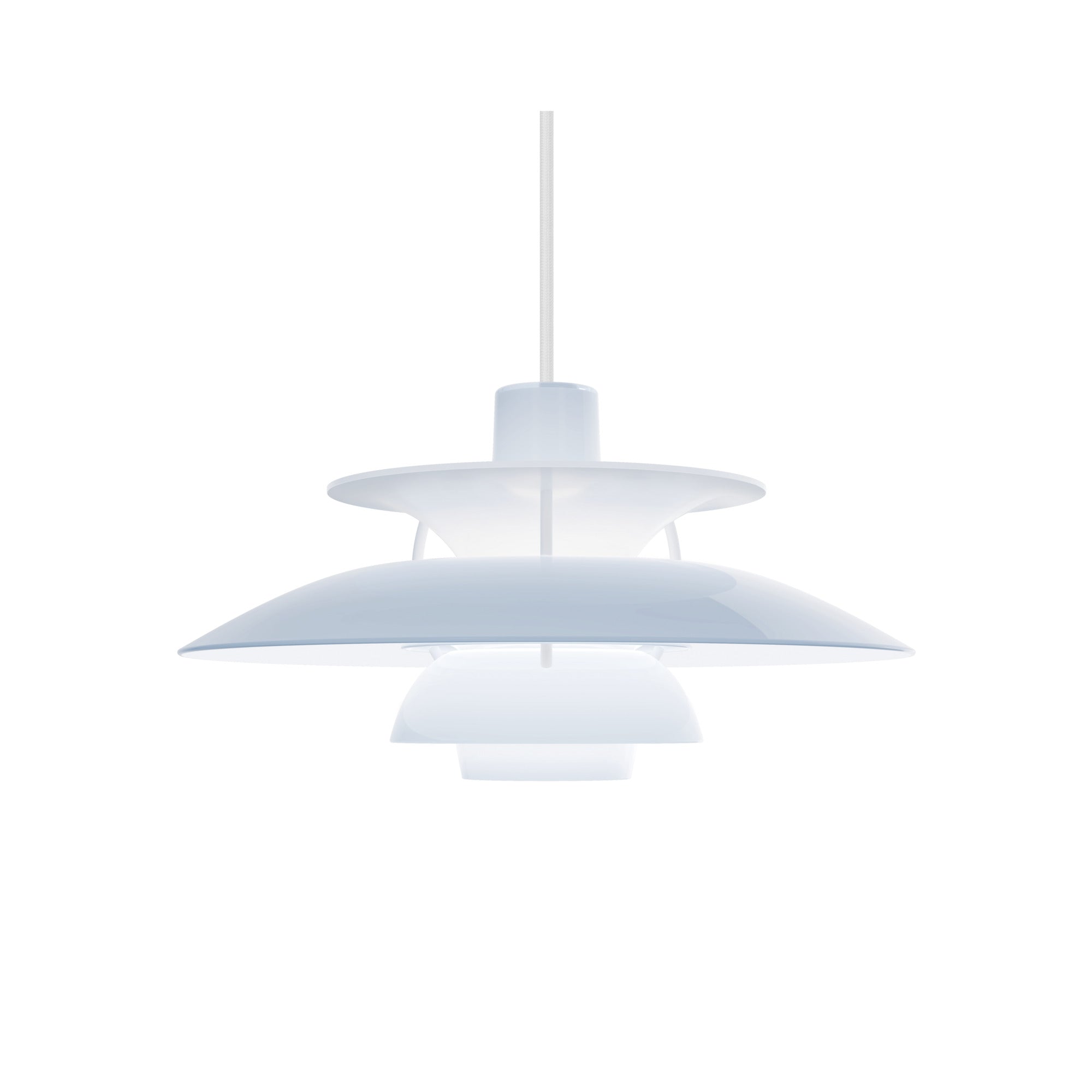 Lampa wisząca PH 5 OPAL błękitny
