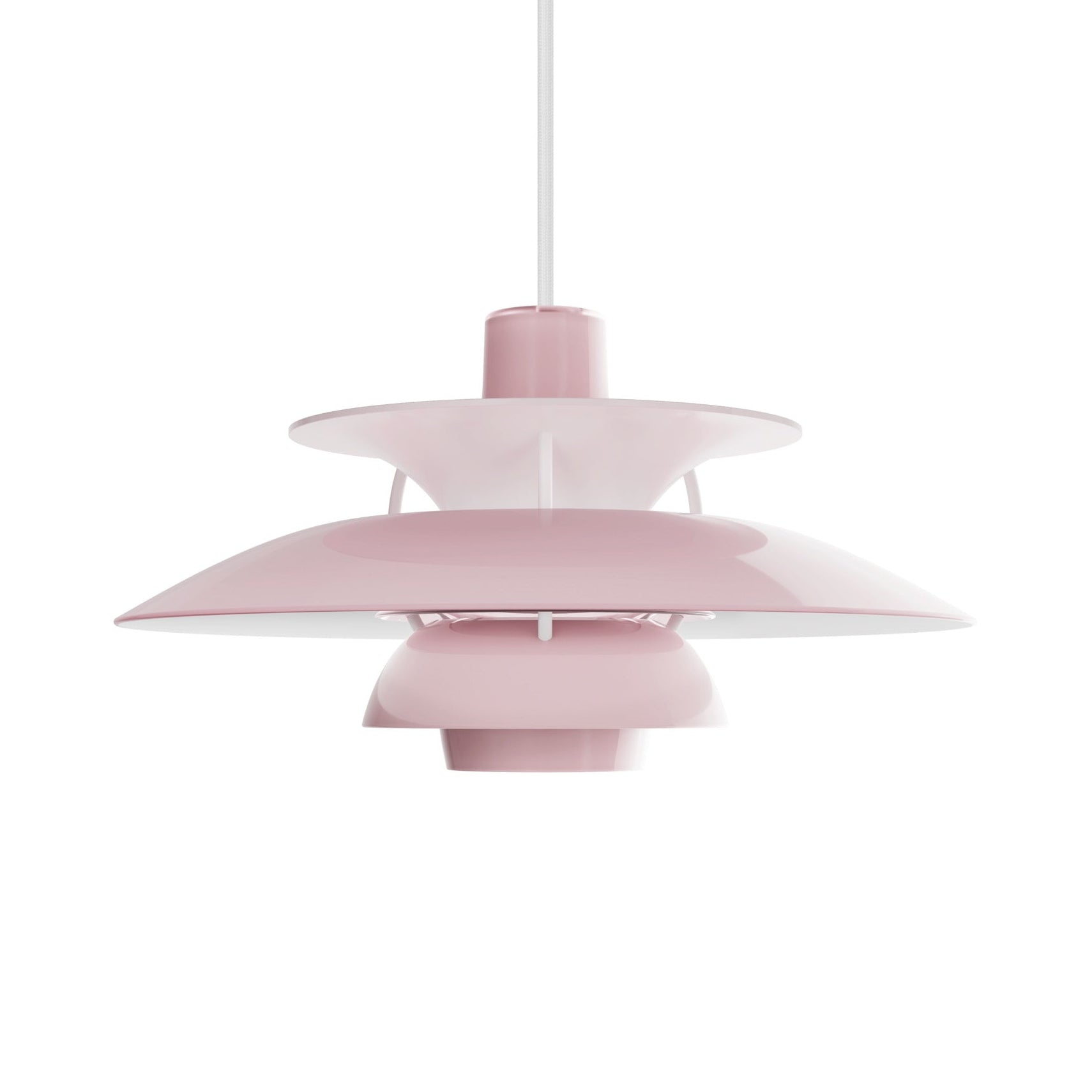 Hanging lamp PH 5 OPAL light pink