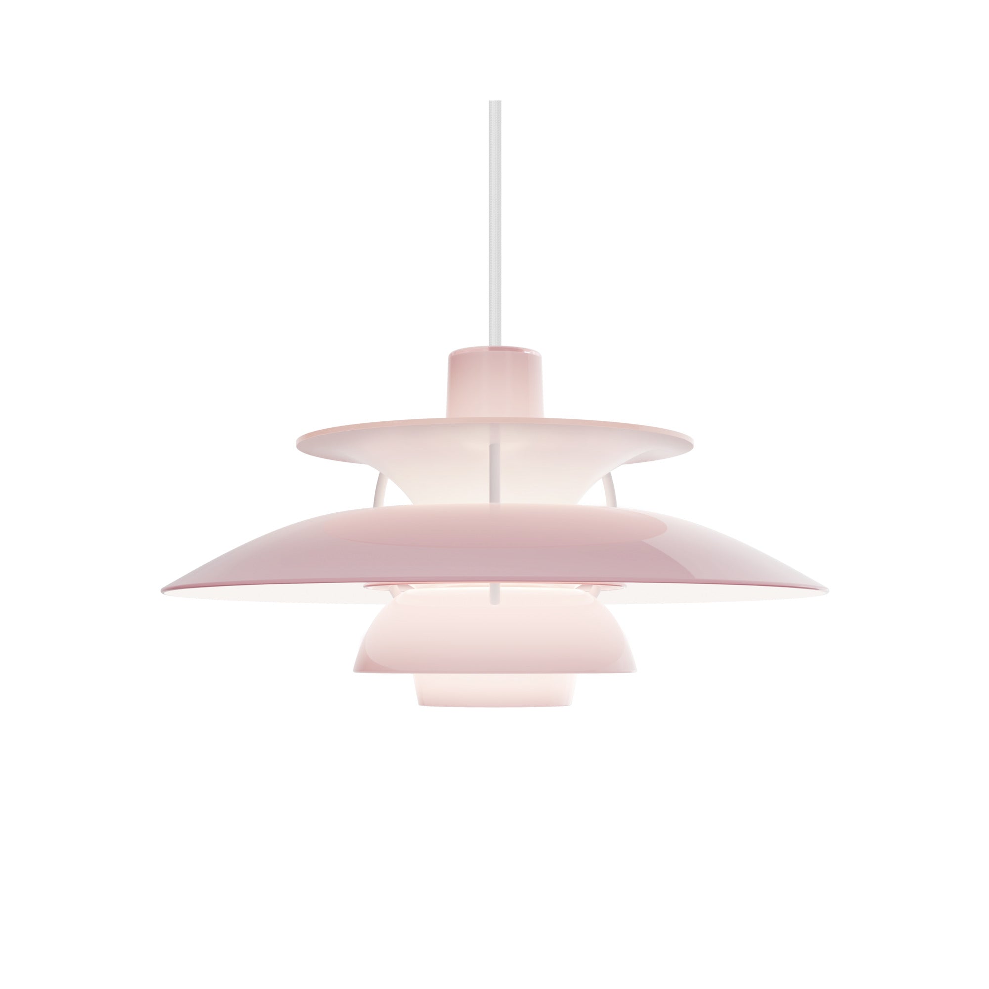Hanging lamp PH 5 OPAL light pink
