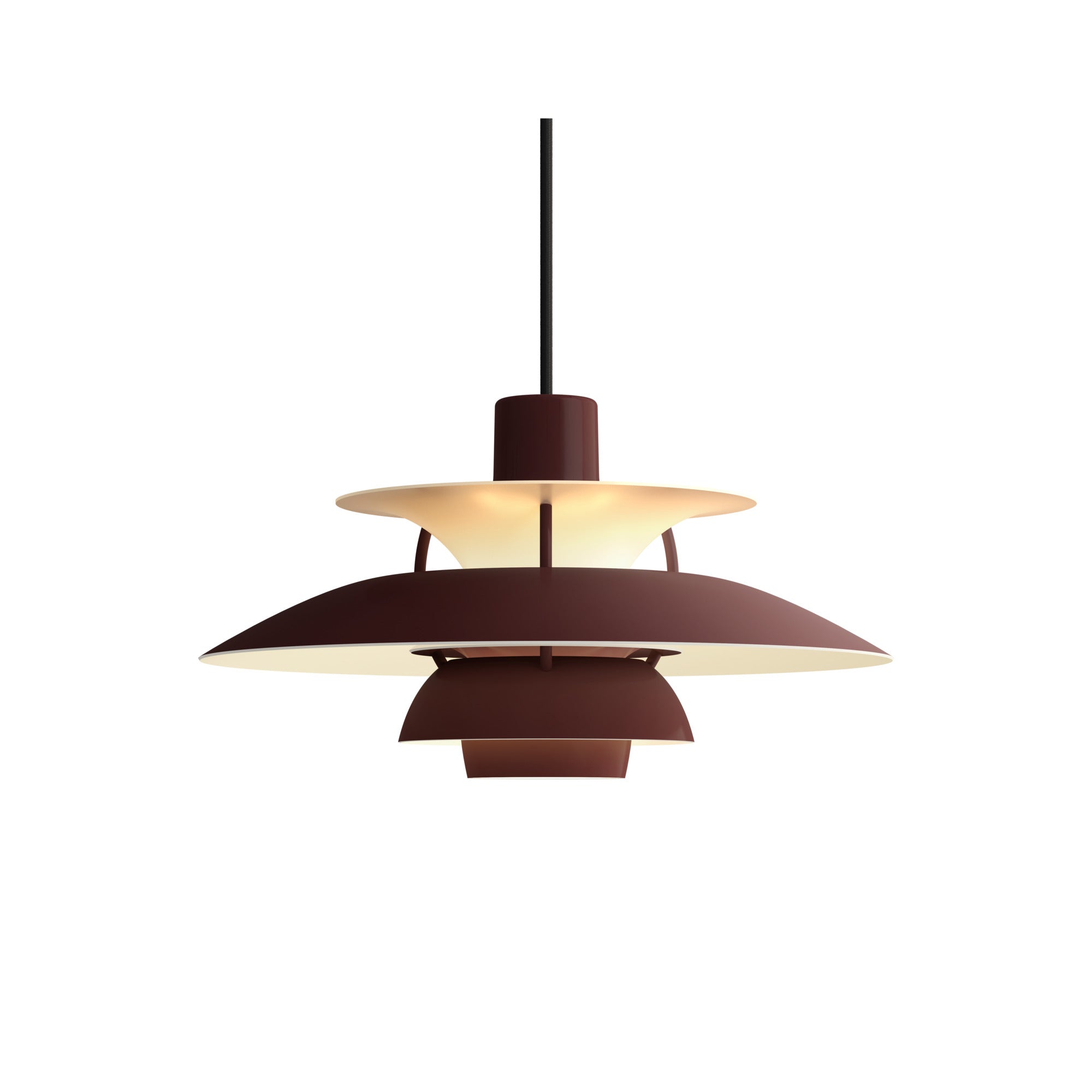 Lampa wisząca PH 5 monochromatyczny burgundowy