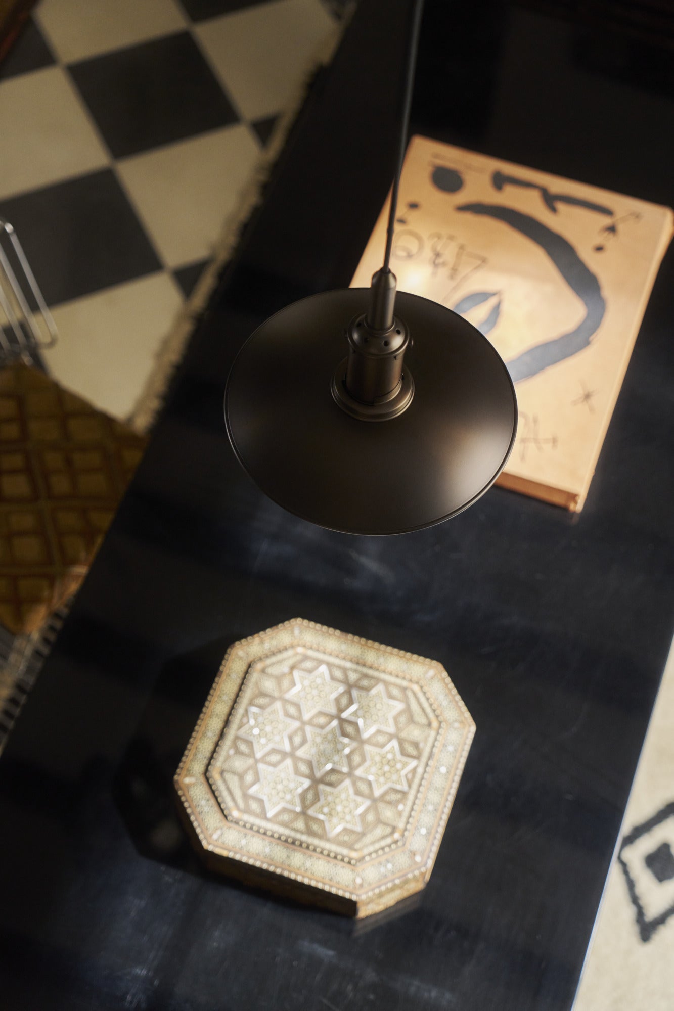 PH 3/3 pendant lamp white with black matte finish