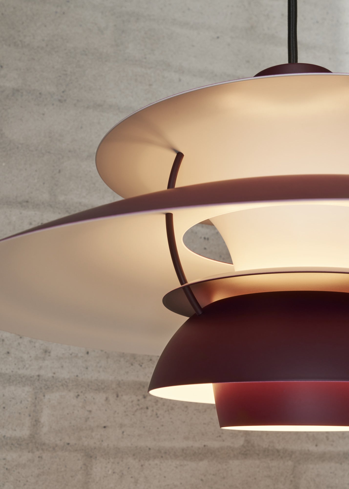 Lampa wisząca PH 5 monochromatyczny burgundowy