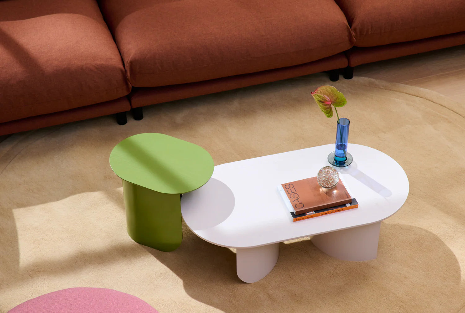 PLATEAU Cobalt Side Table