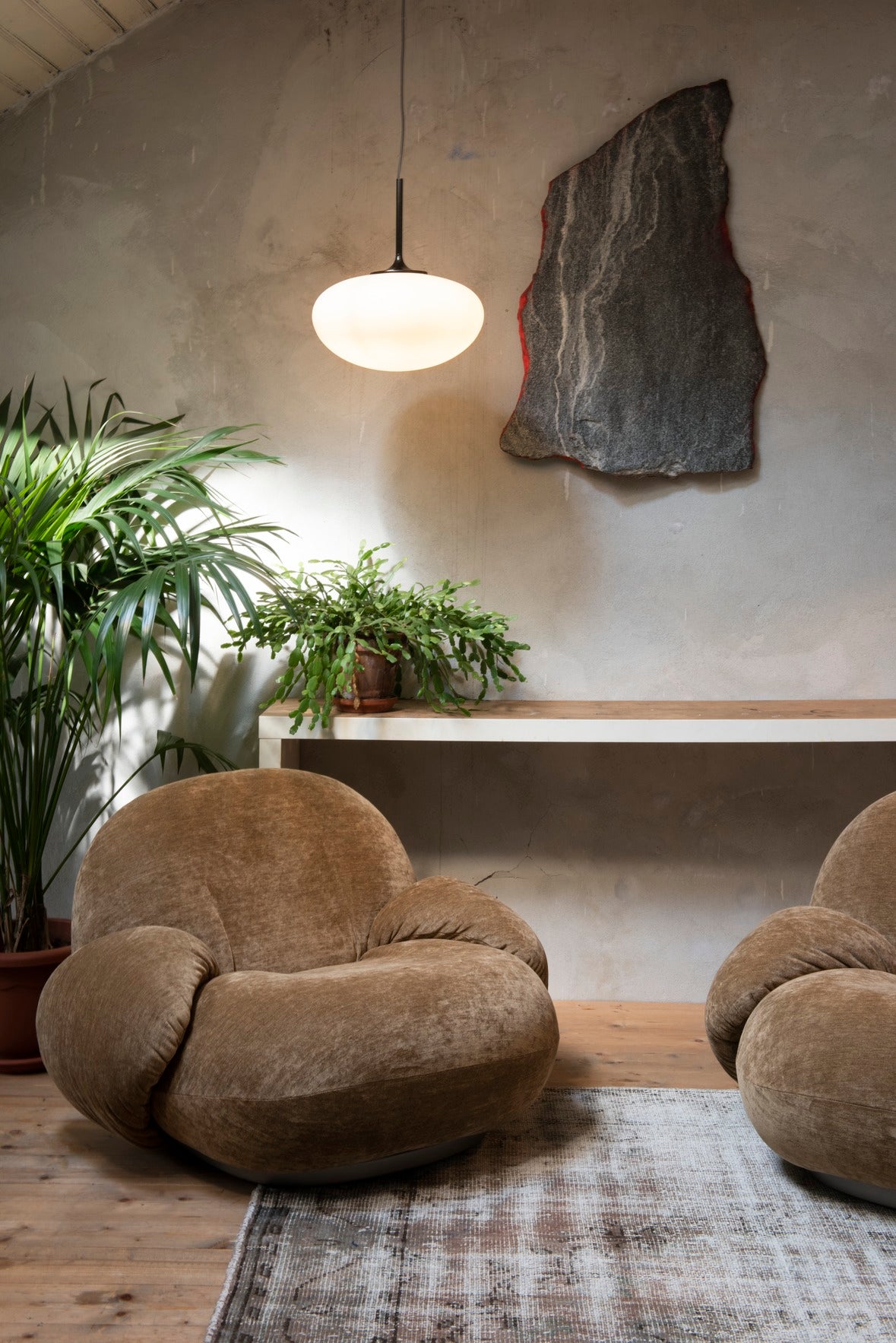 STEMLITE pendant lamp burgundy