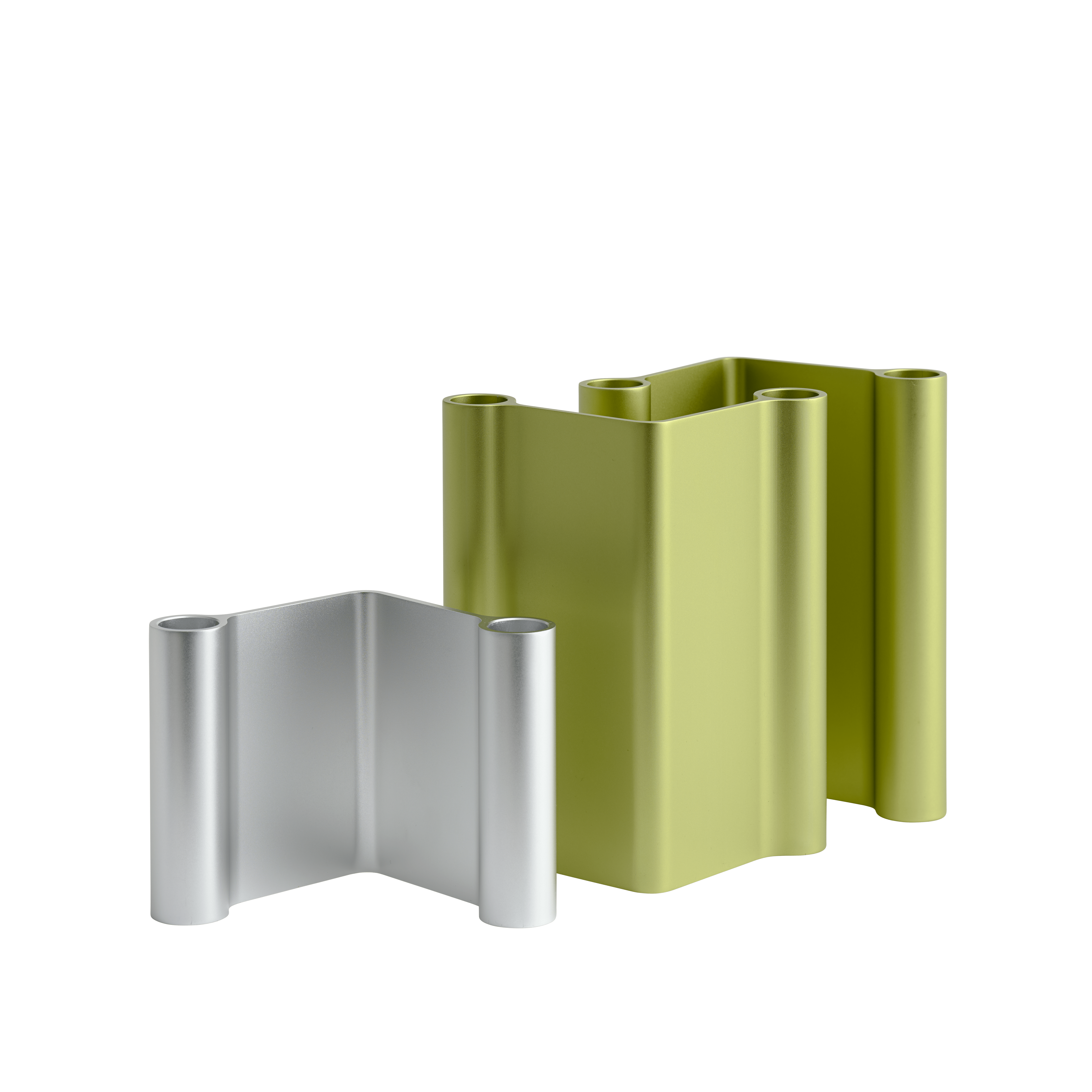 PAIR Green Candle Holder