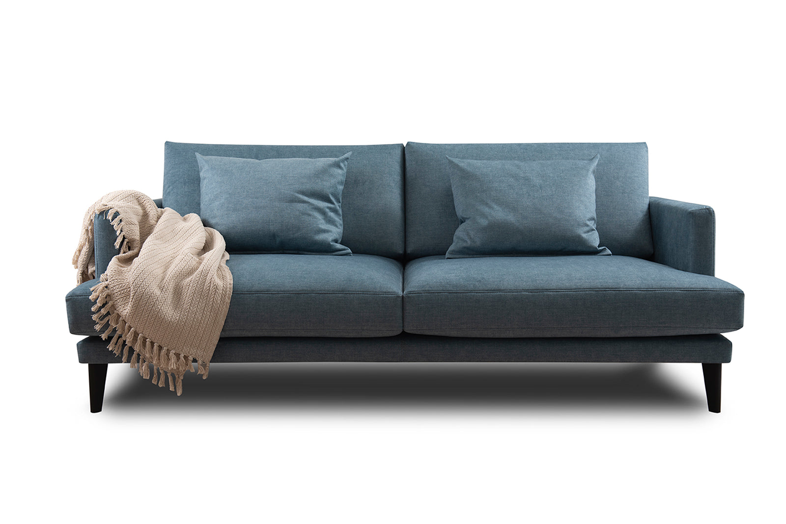 Sofa PARADISE gepolstert mit Eichenbasis