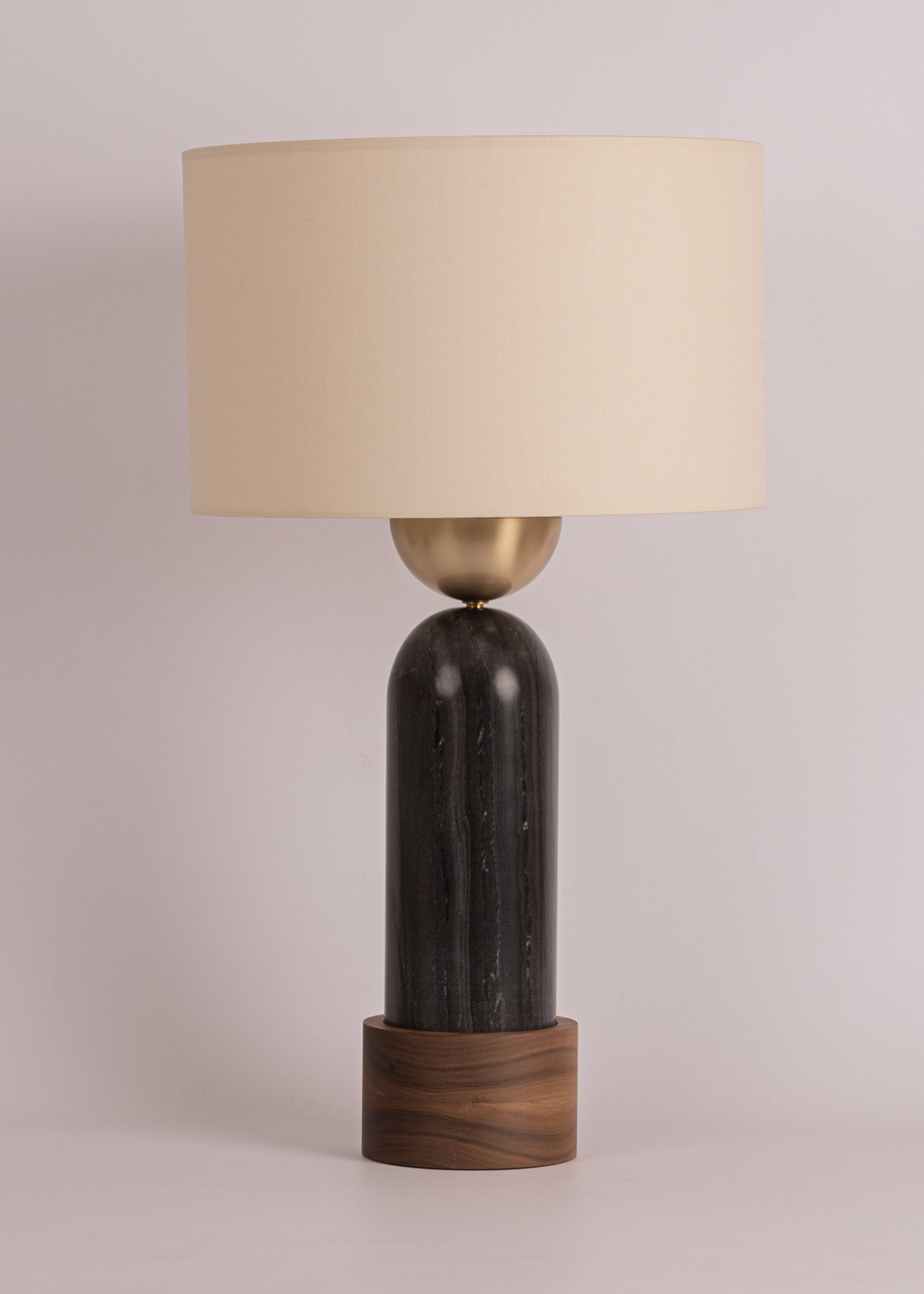 Tischlampe PEONA KELO schwarzer Marmor