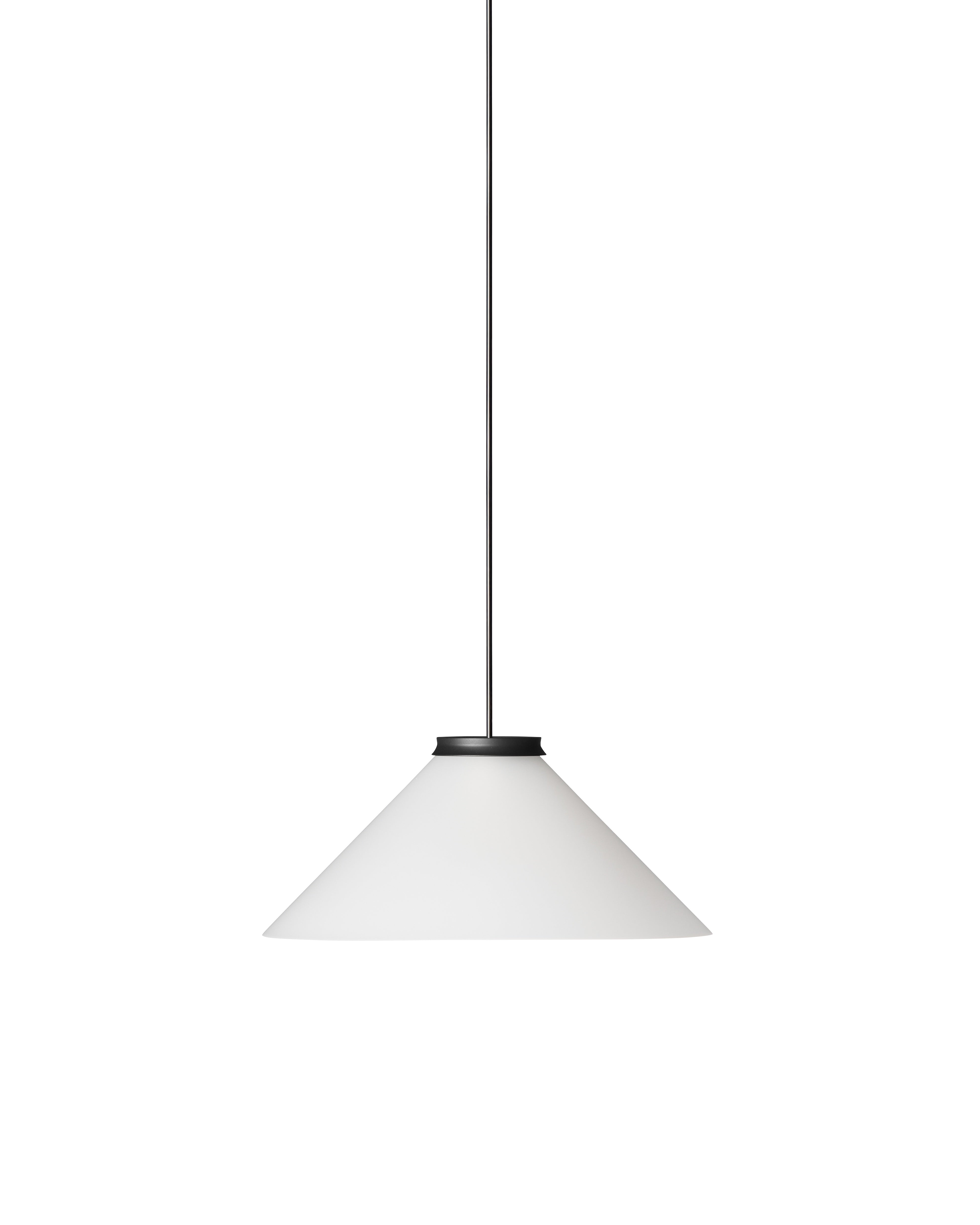 ALINE Pendant Lamp Black with White Shade