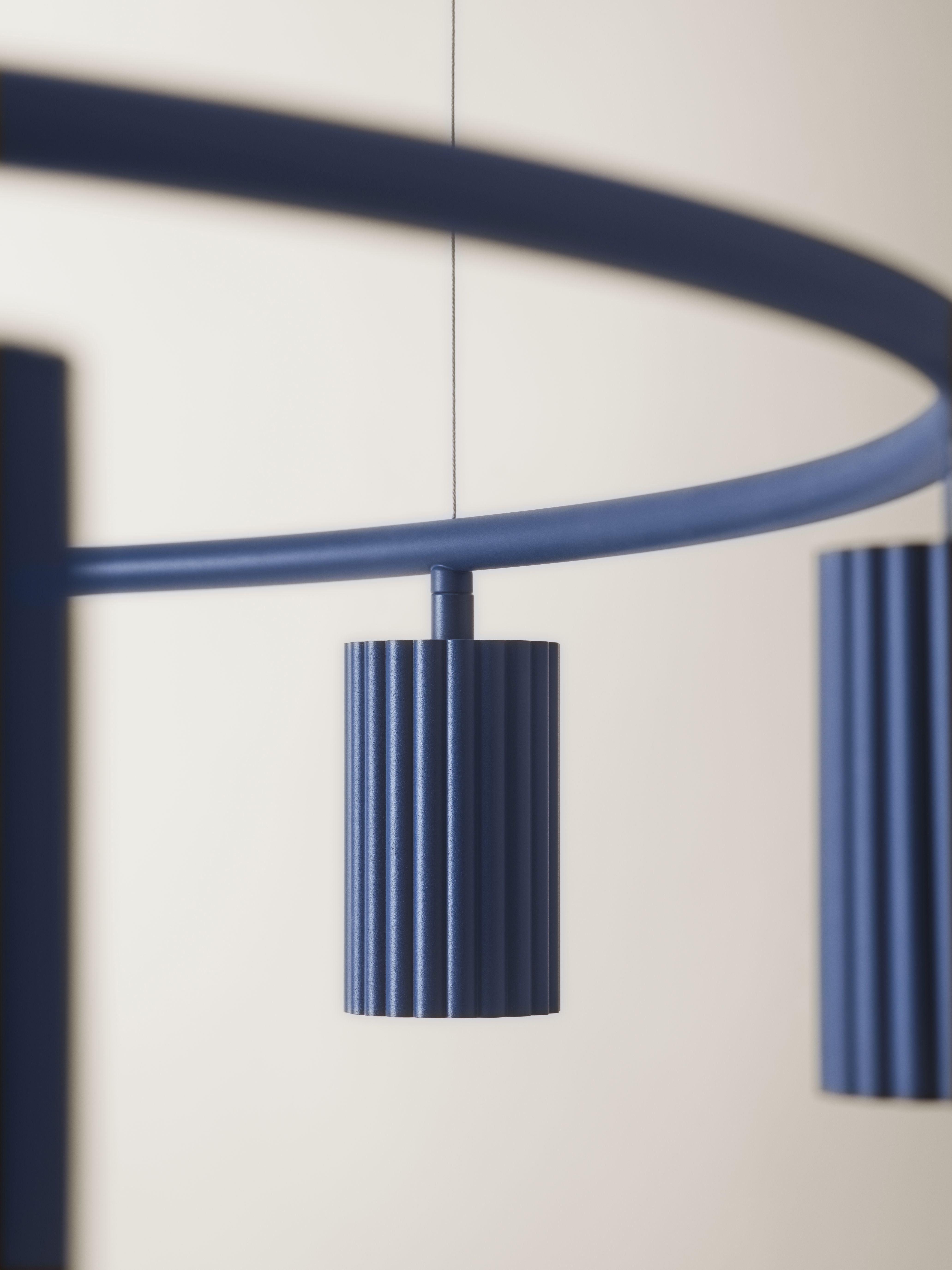 DONNA CIRCLE Blue Pendant Lamp