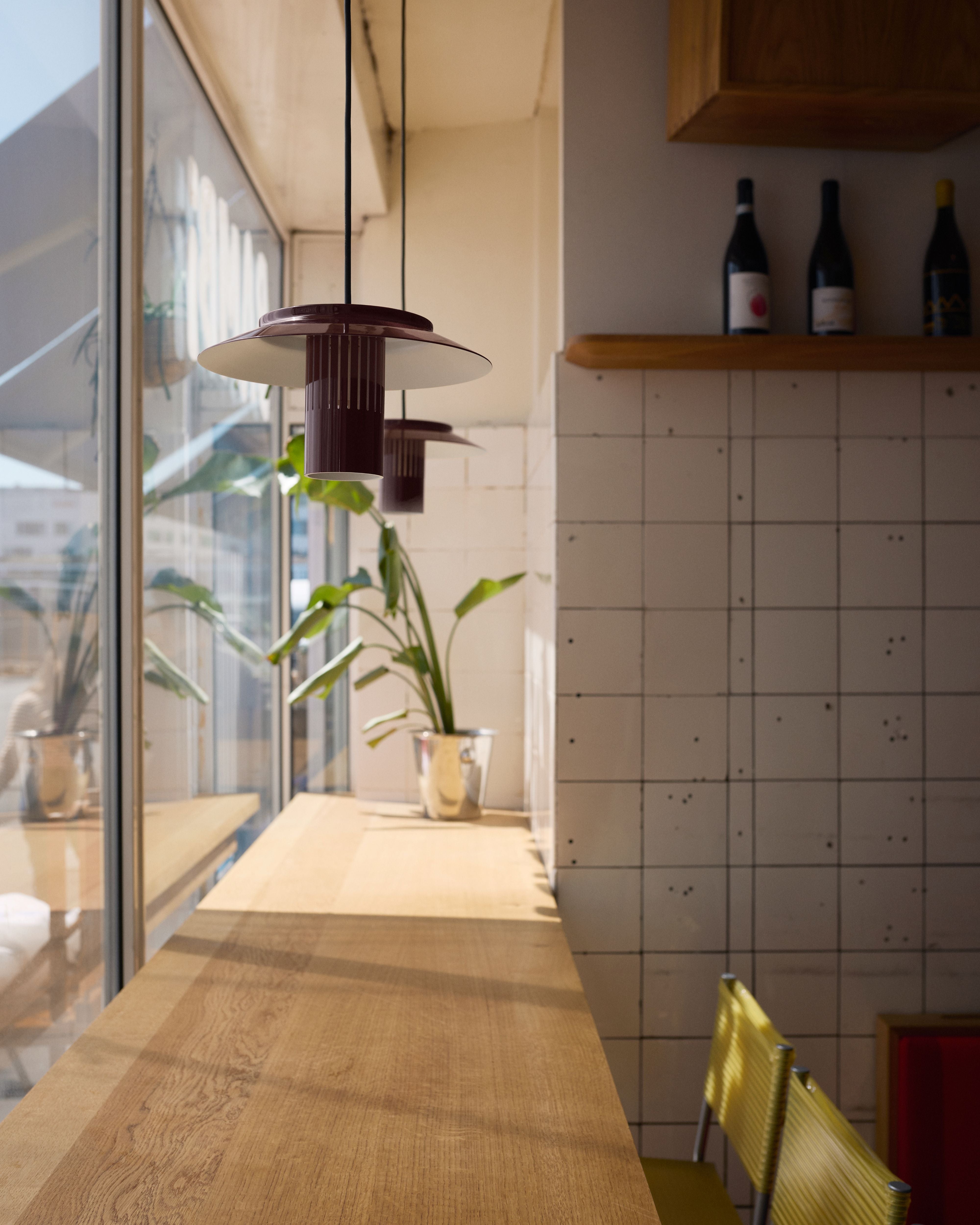LILLE Burgundy Pendant Lamp