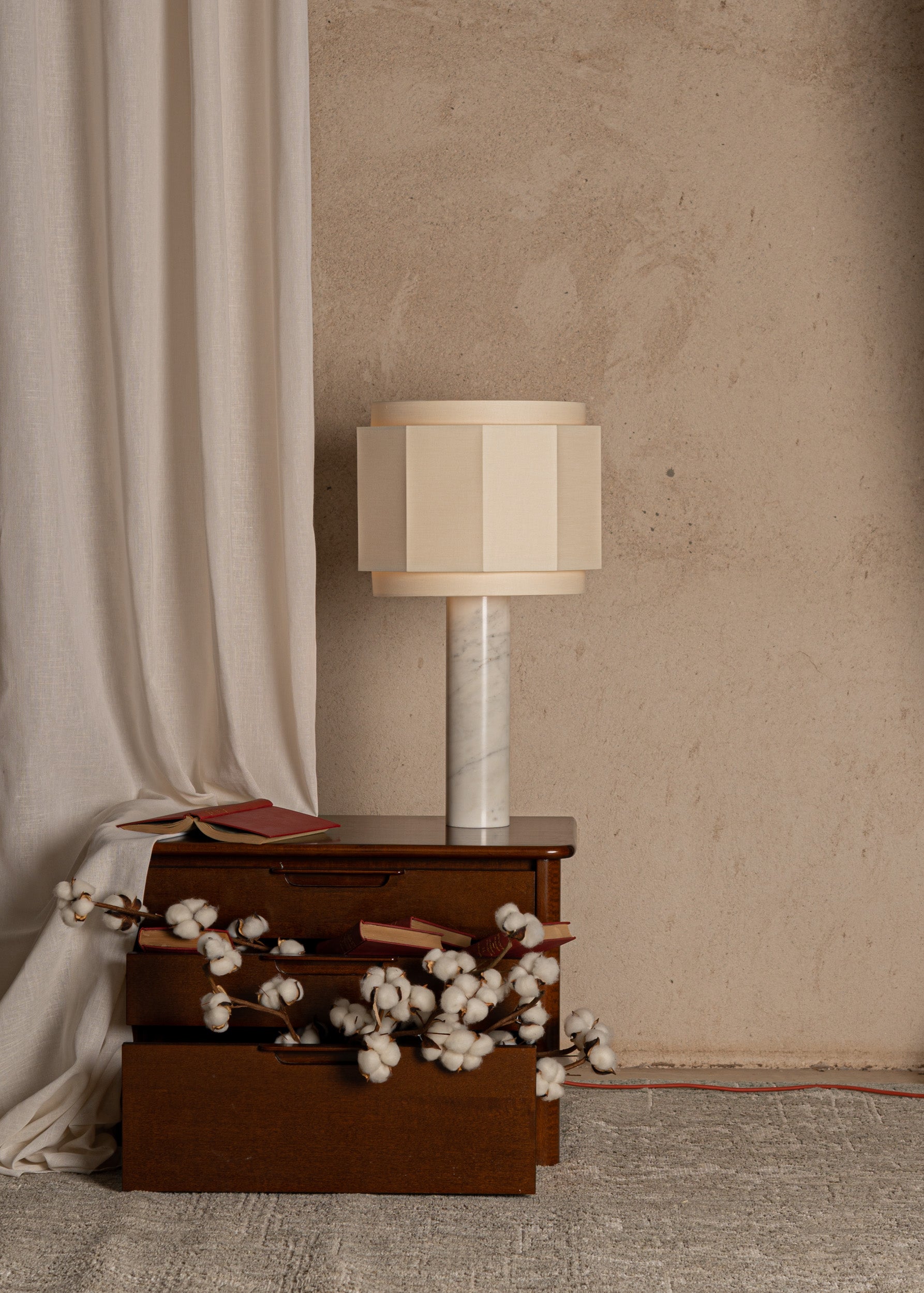 PIPO OKLA Table Lamp White Marble