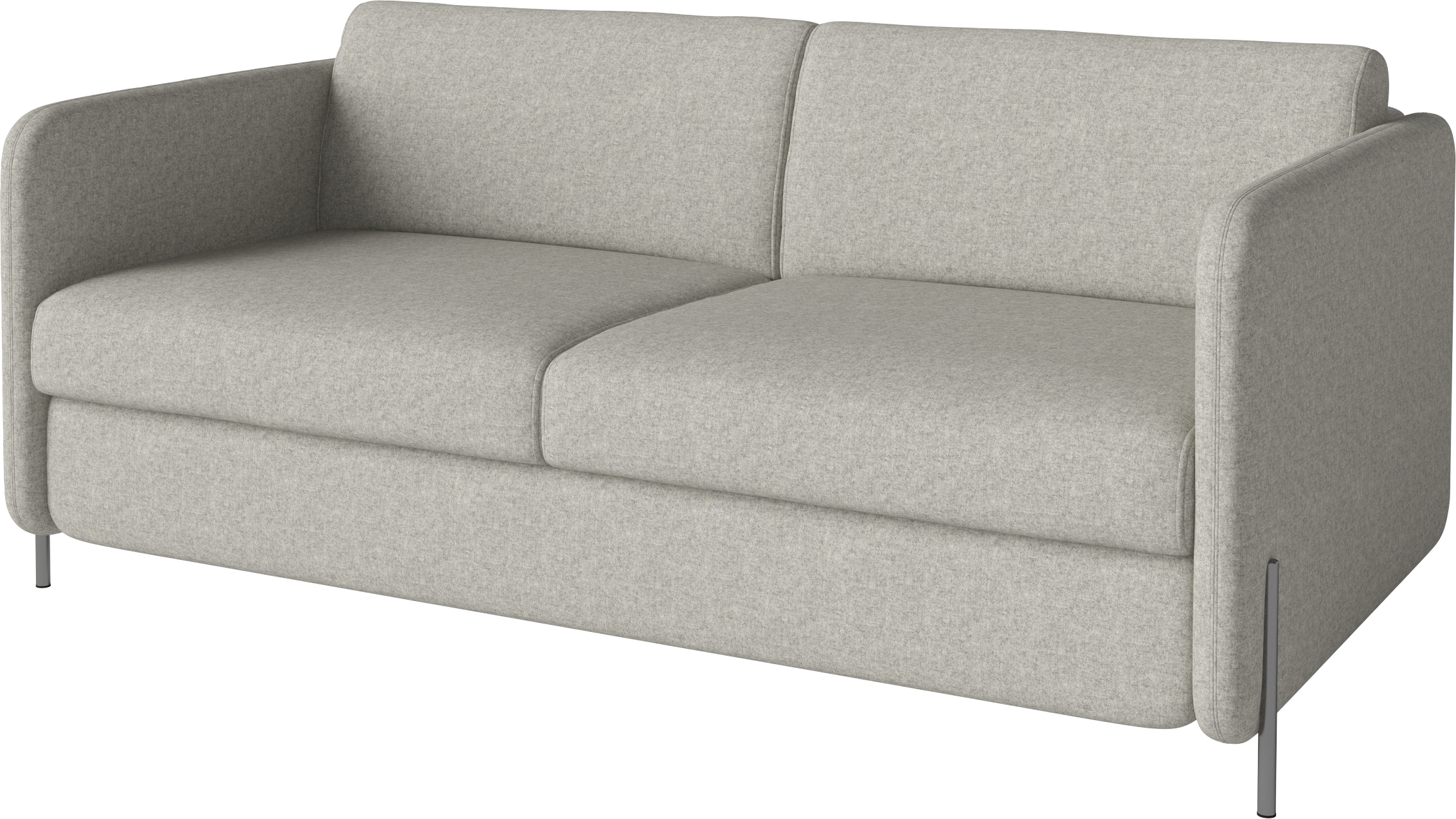 Folding sofa of 2.5-person Pira Steel base