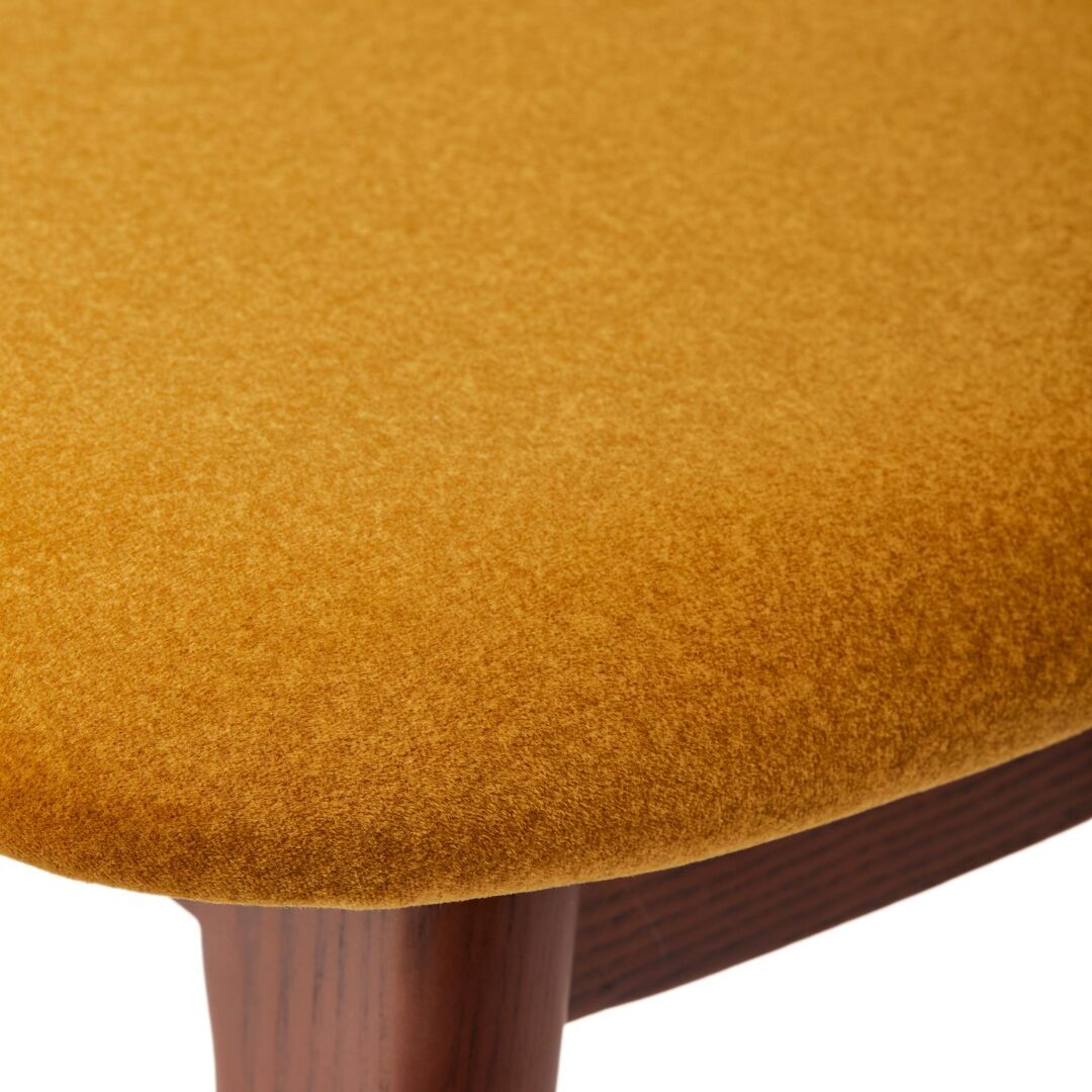 Stuhl HAPPY DAYS senfgelb mit Holzgestell