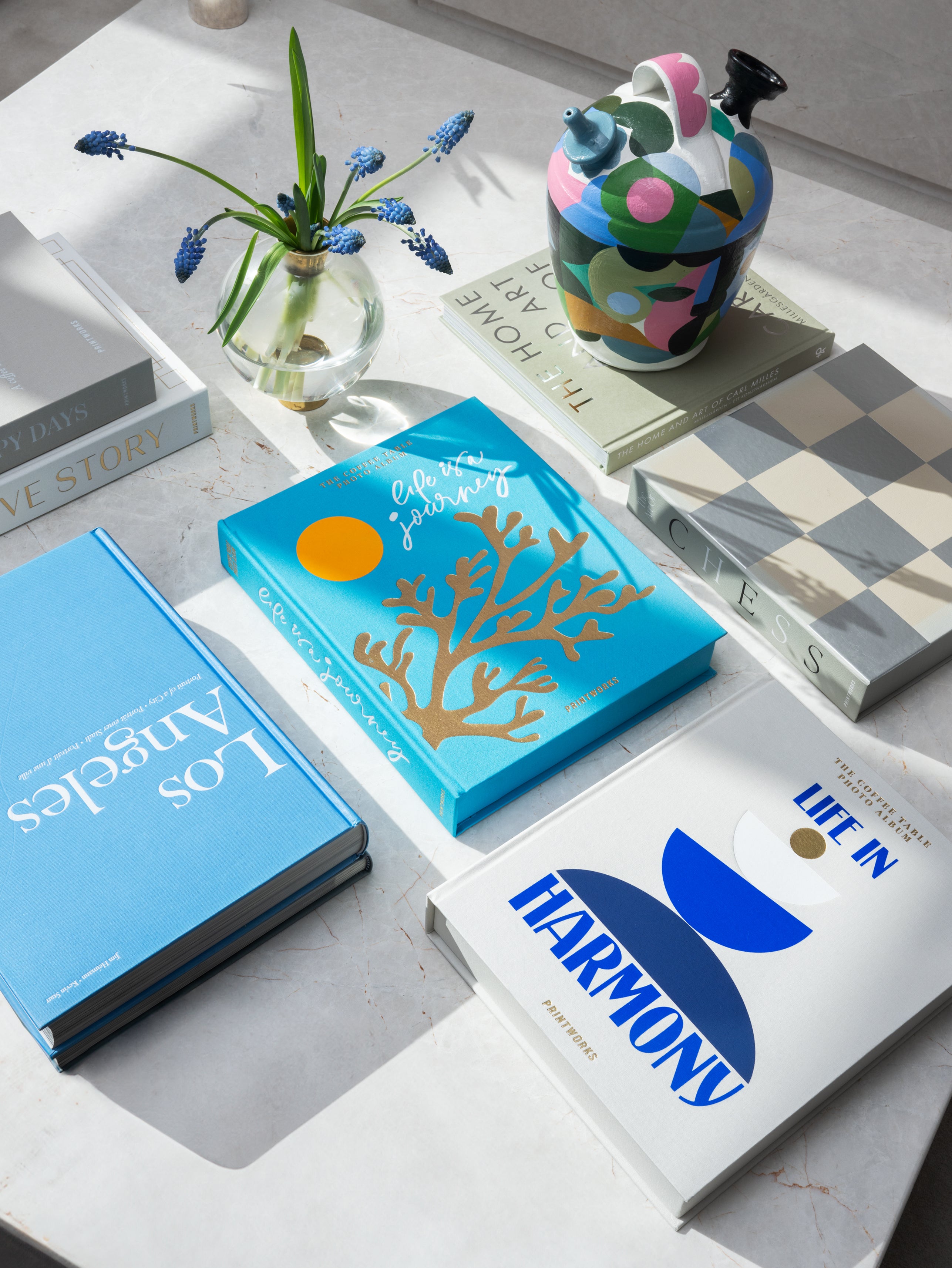 Fotoalbum LEBEN IN Harmonie beige mit Blau