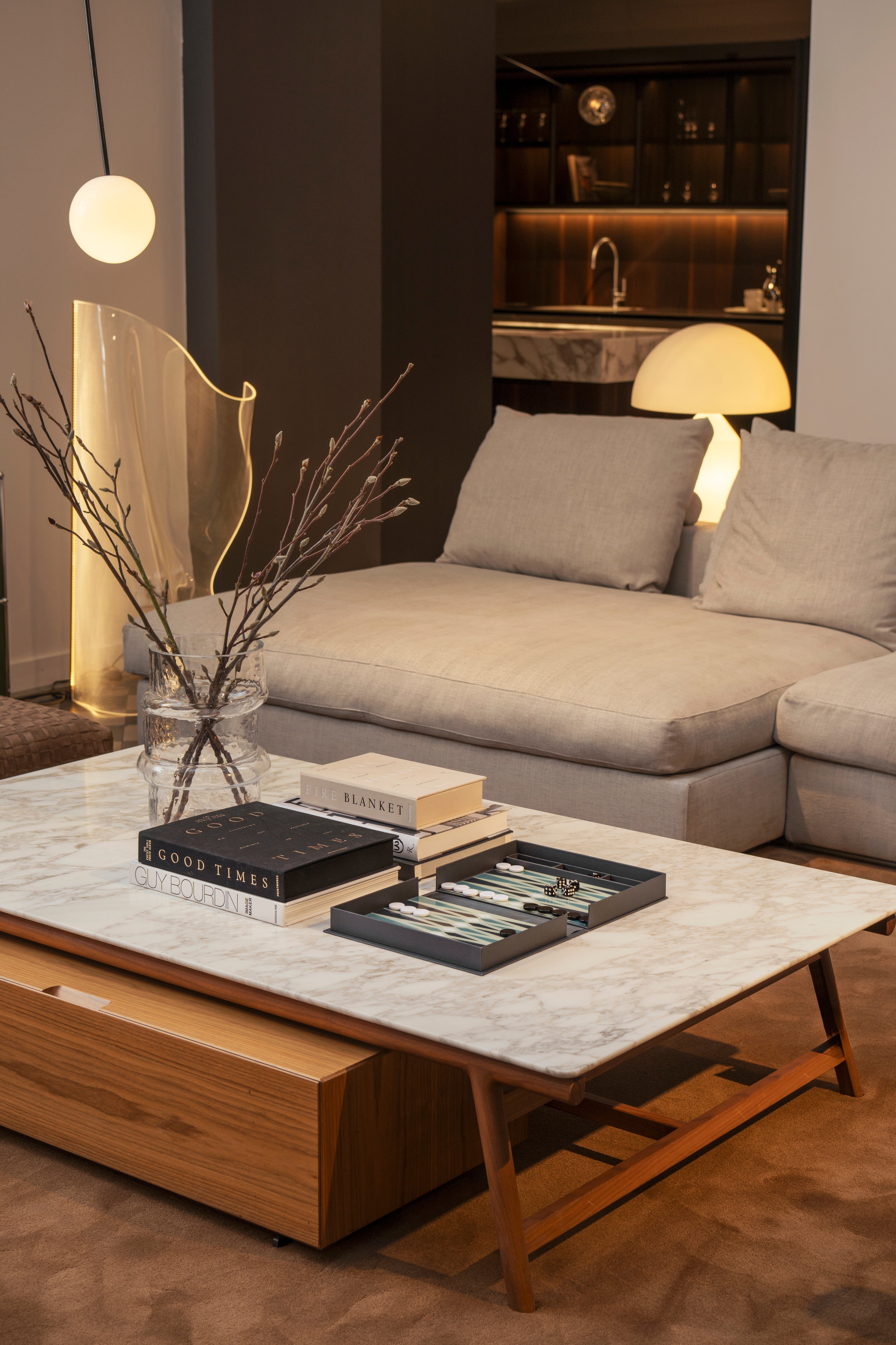 GOOD TIMES black photo album with gold