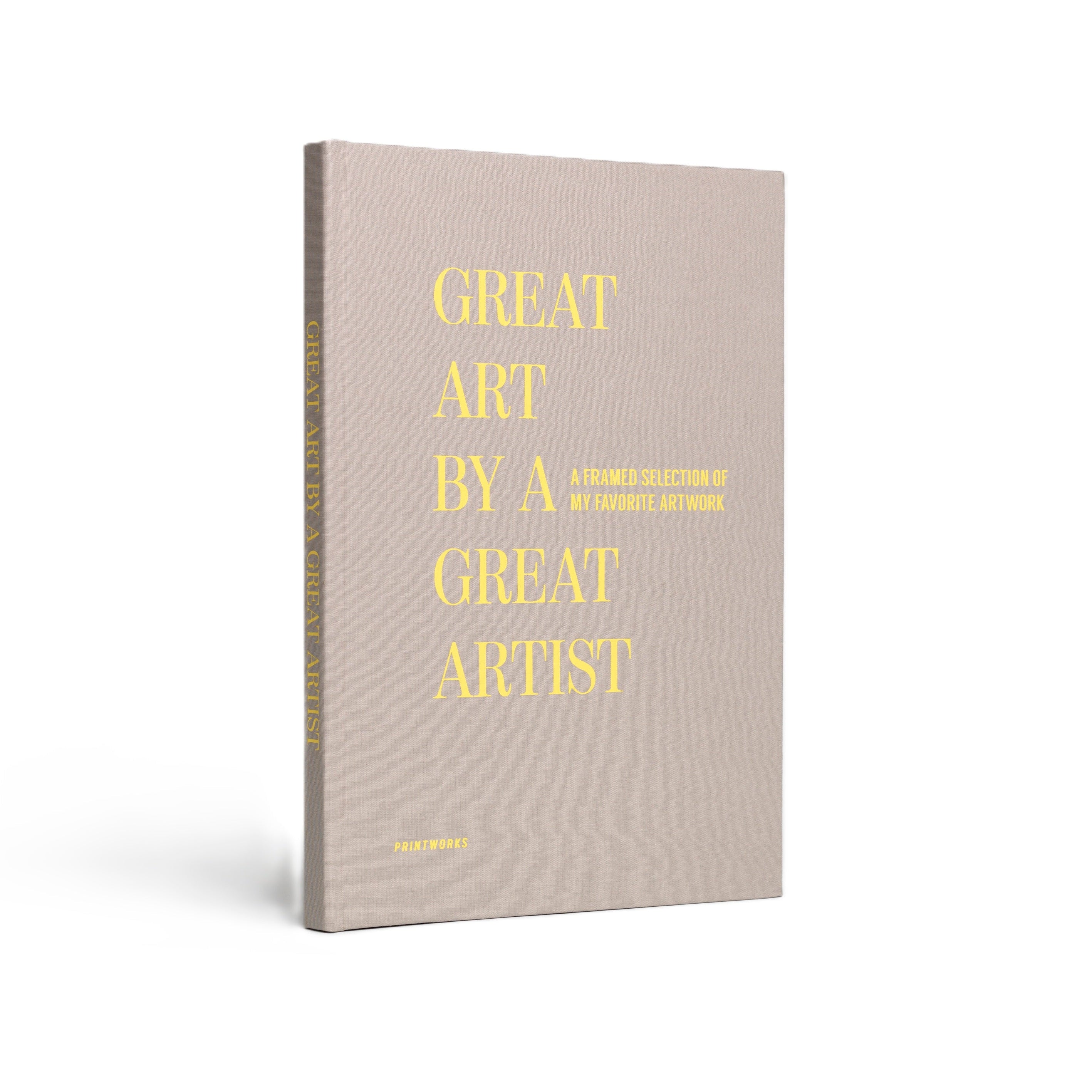 Zeichenalbum GREAT ART beige mit Gold
