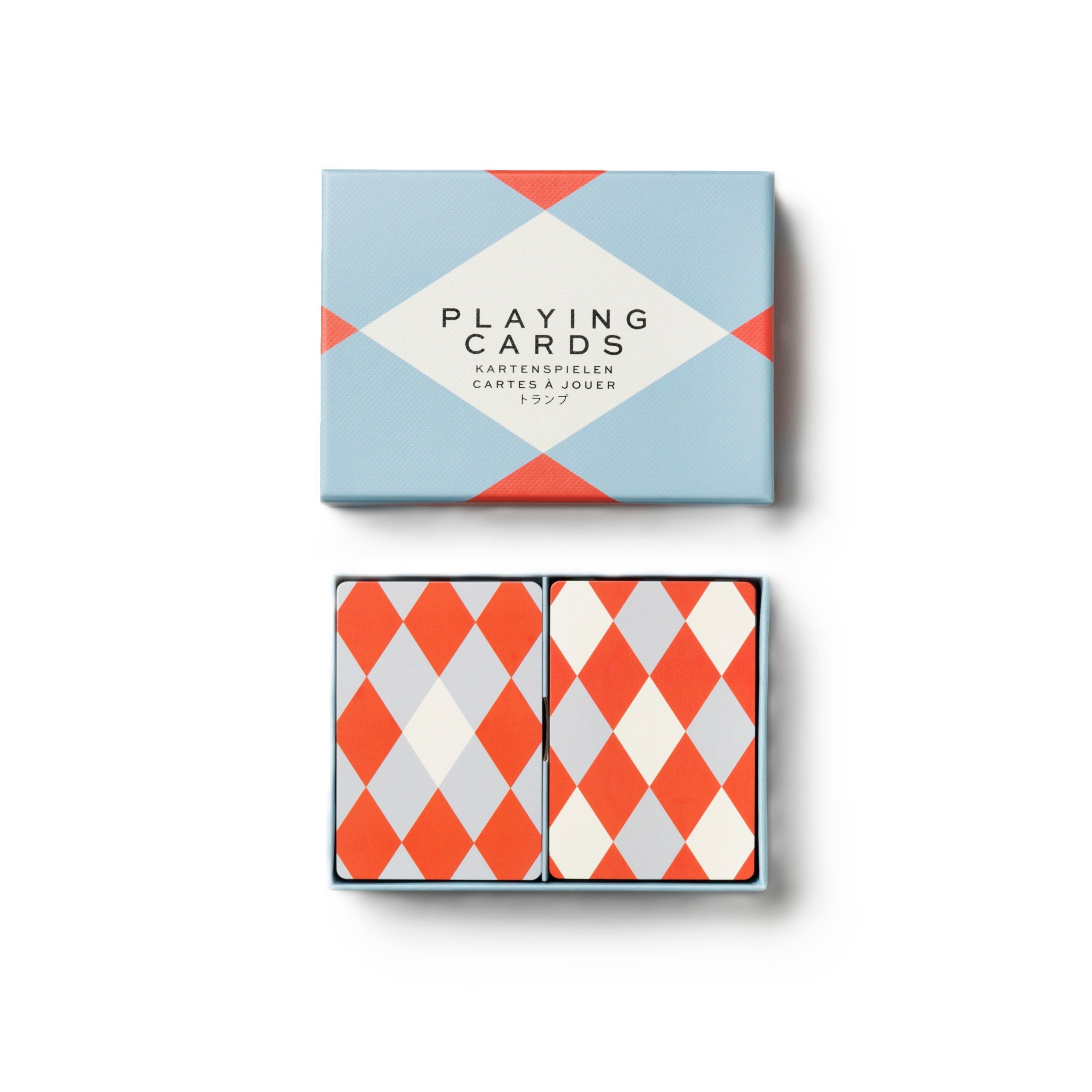 Playing Cards Blue with Red